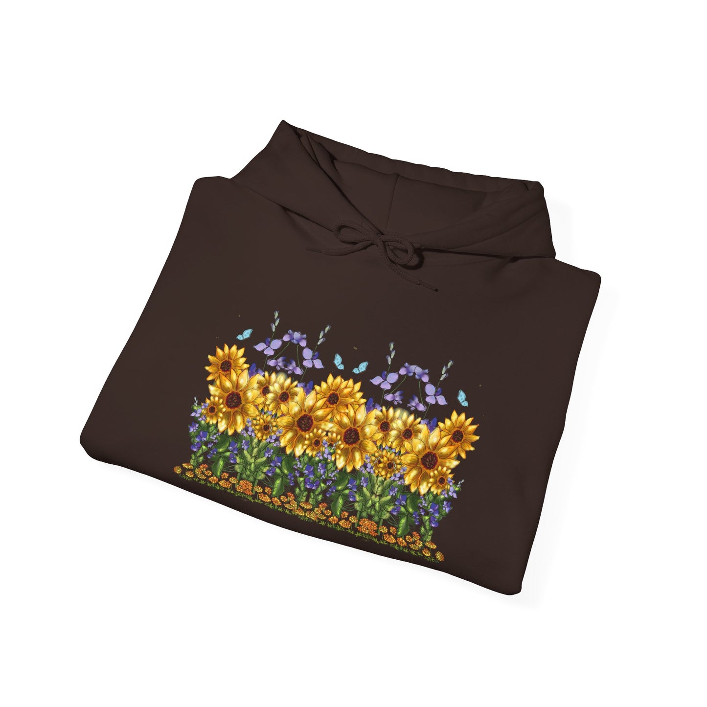 Floral Sunflower Hoodie - Spring Style, Cozy Sweatshirt, Unisex Gift, Nature Lover's Apparel, Perfect for Festivals, Warmth and Comfort