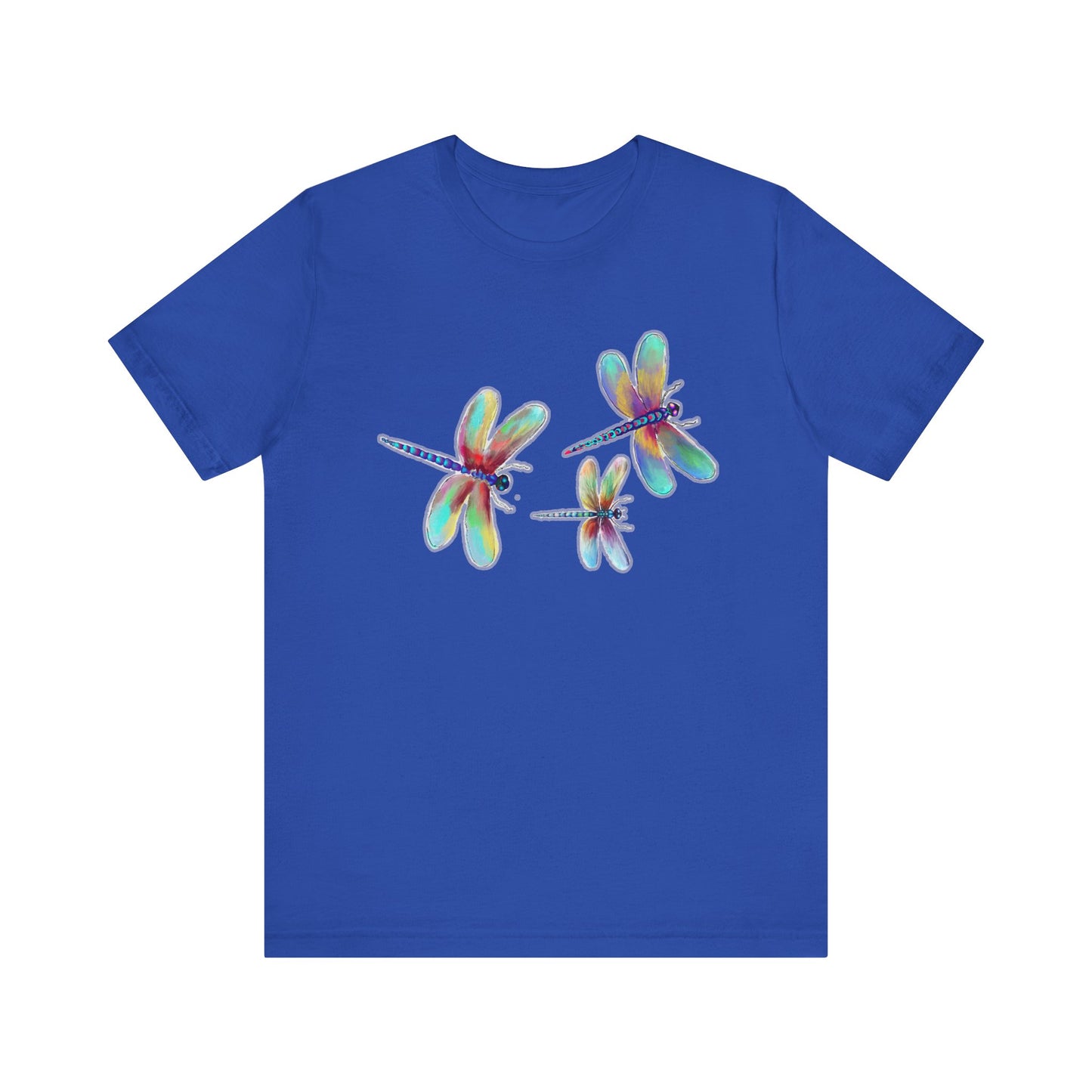 Colorful Dragonflies Unisex Tee - Vibrant Artwork for Nature Lovers