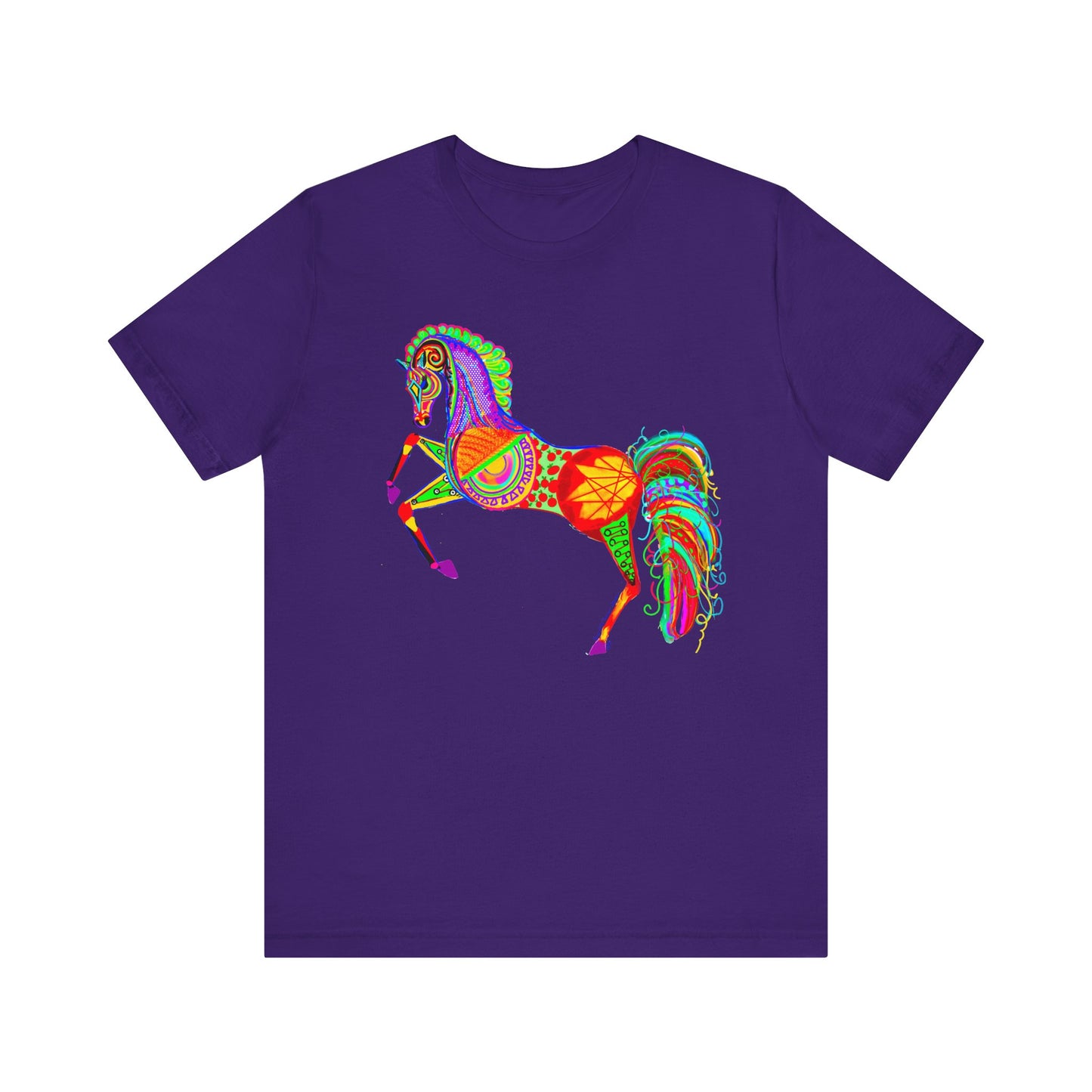 Colorful Horses of the Promise Unisex Tee - Vibrant Equine Artwork for Horse Lovers