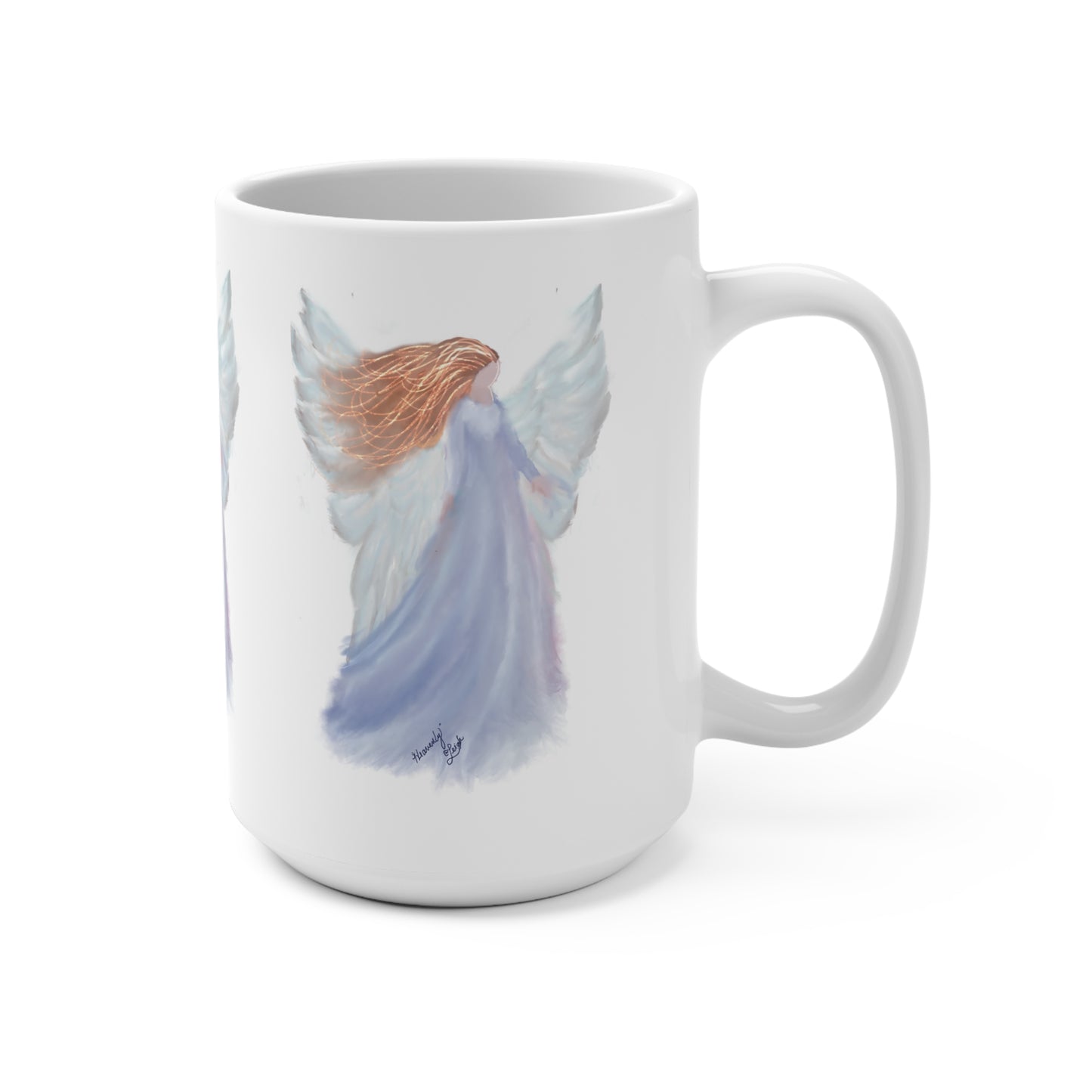 Heavenly 15oz Coffee Mug - Serene and Inspirational Design for Gift-Giving