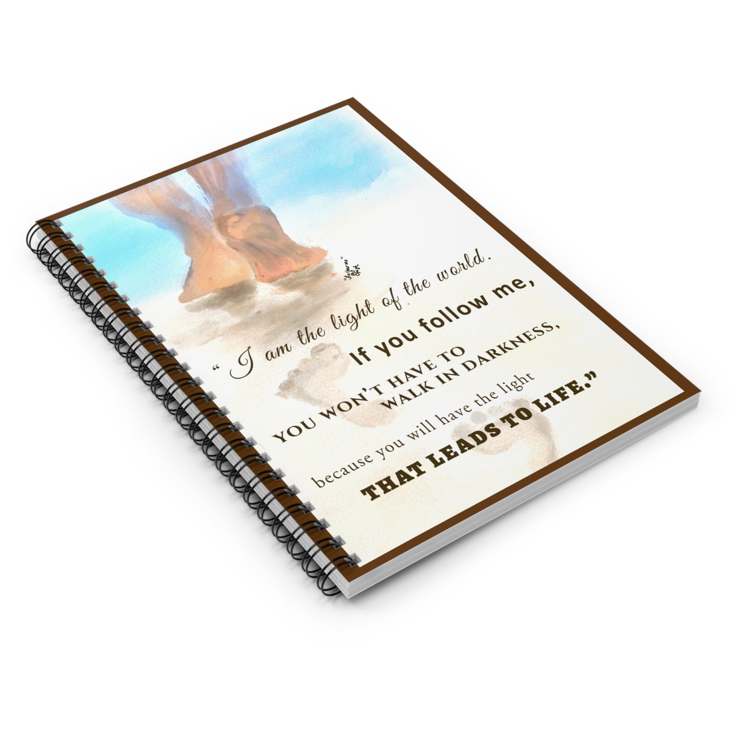 Spiral Notebook - Ruled Line Follow Me