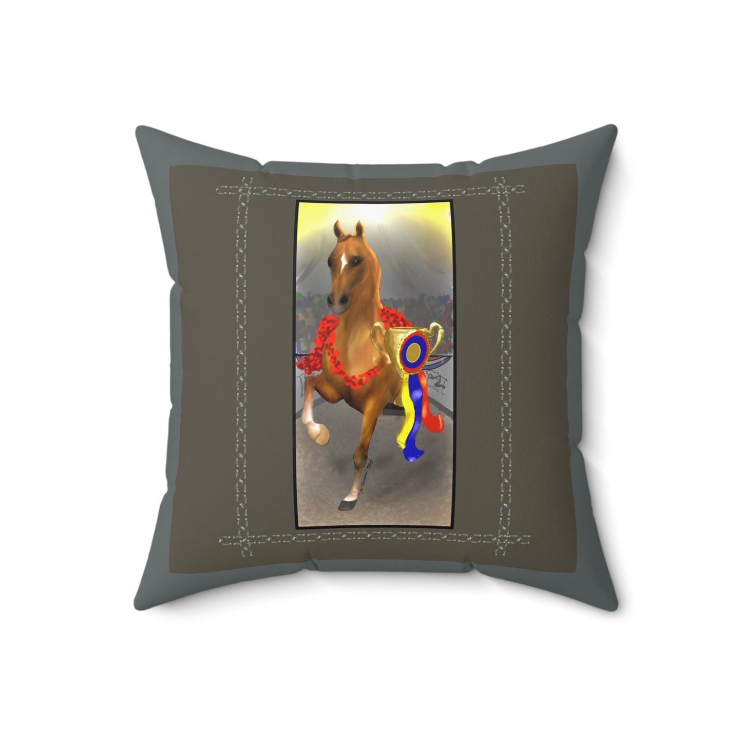 The Champion Spun Polyester Square Pillow