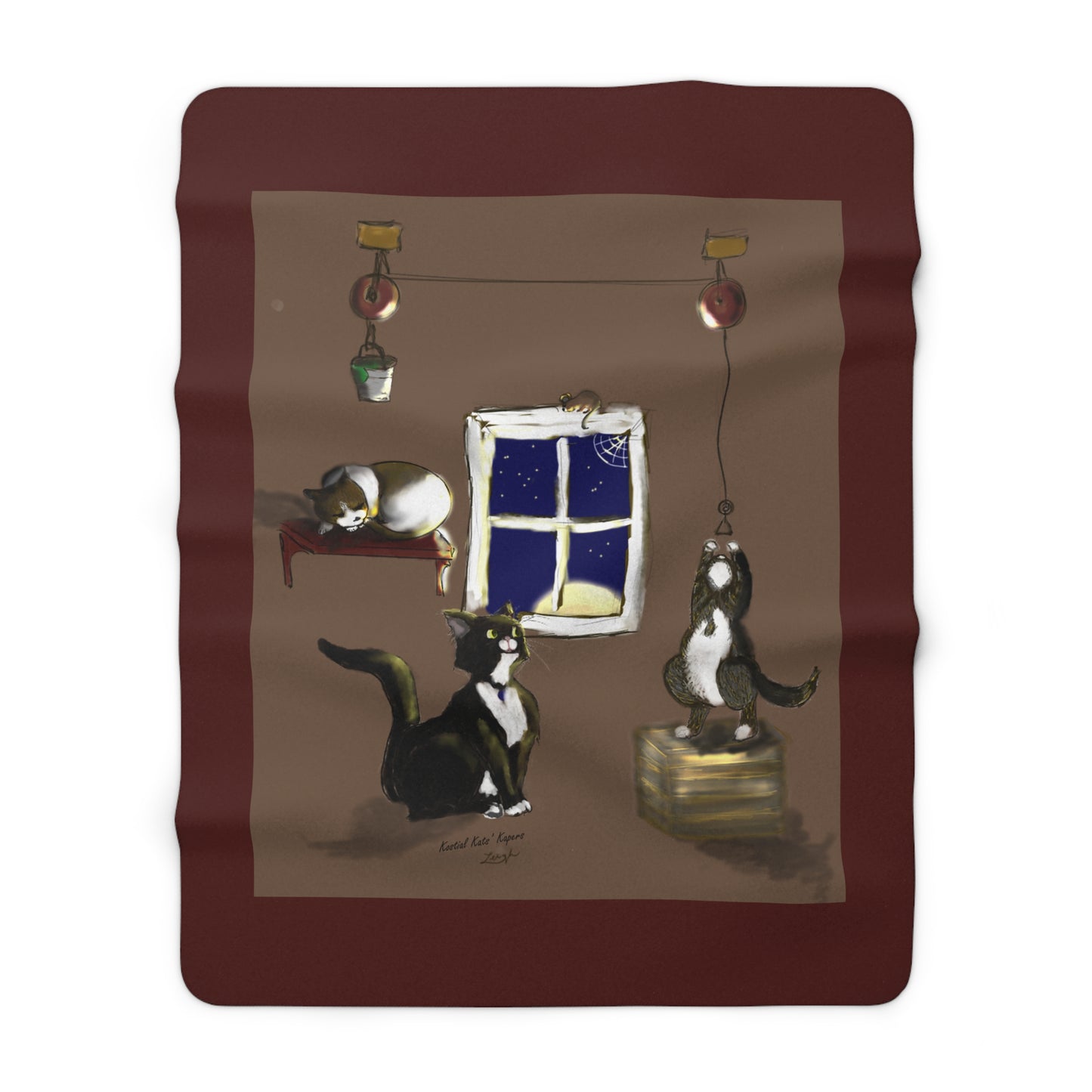 Kostial Kats' Kapers - Sherpa Fleece Blanket