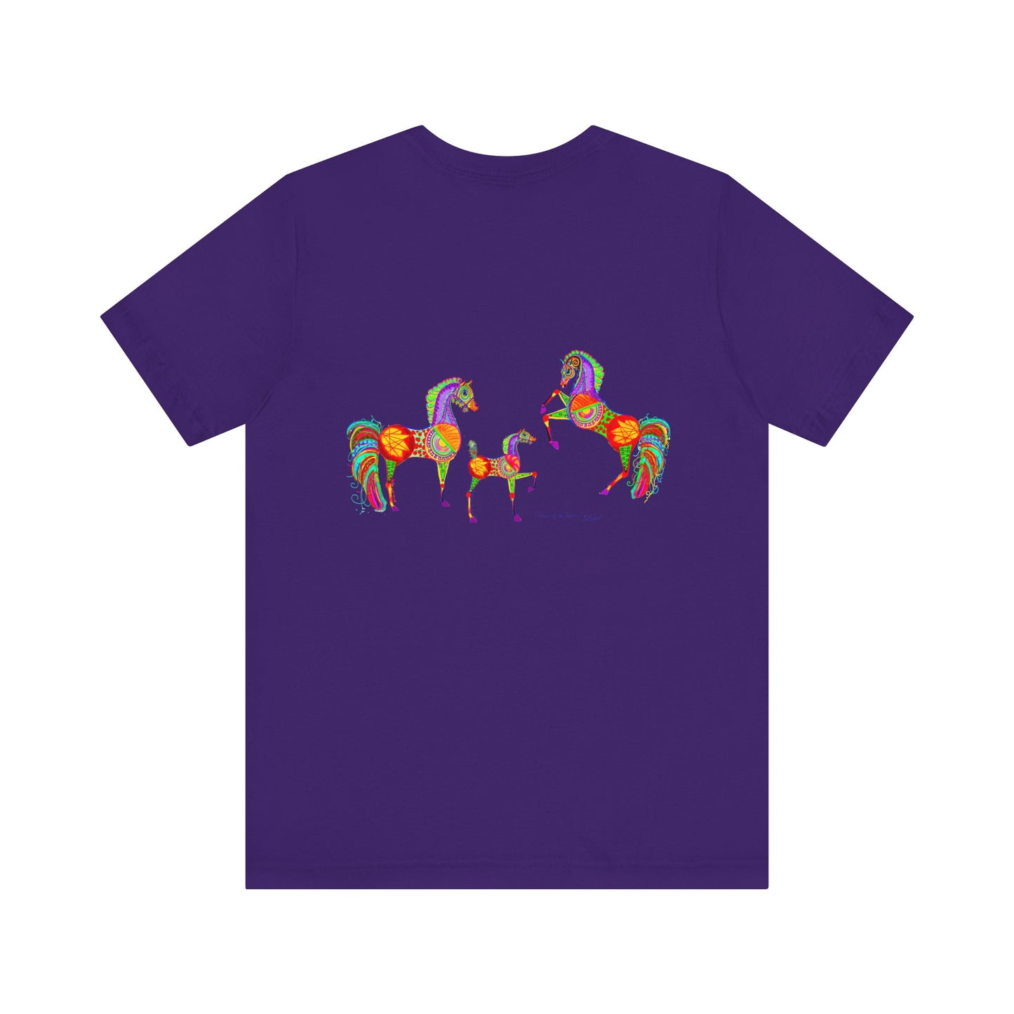 Colorful Horses of the Promise Unisex Tee - Vibrant Equine Artwork for Horse Lovers