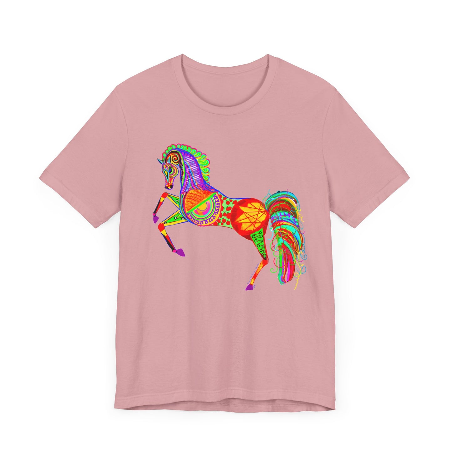 Colorful Horses of the Promise Unisex Tee - Vibrant Equine Artwork for Horse Lovers