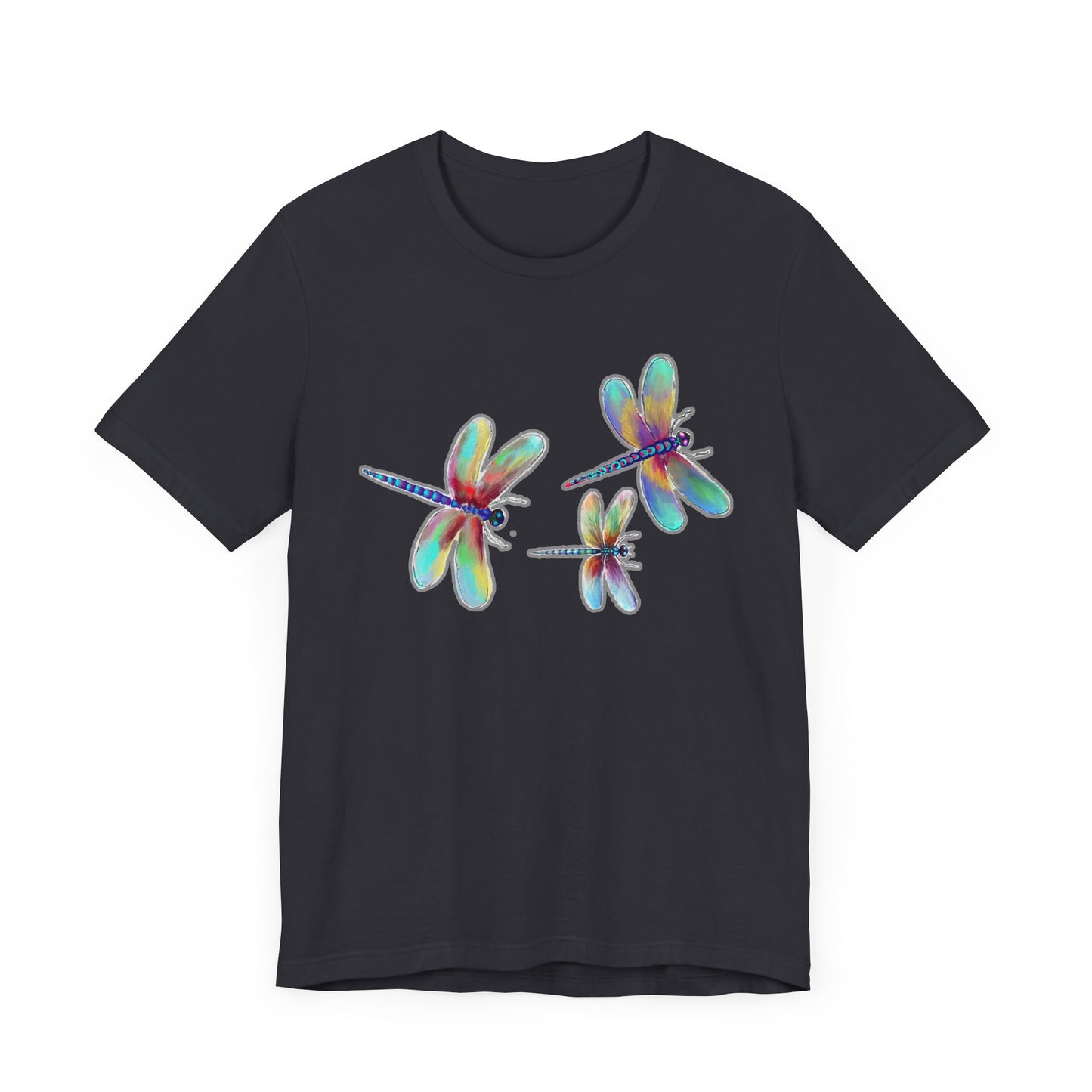 Colorful Dragonflies Unisex Tee - Vibrant Artwork for Nature Lovers