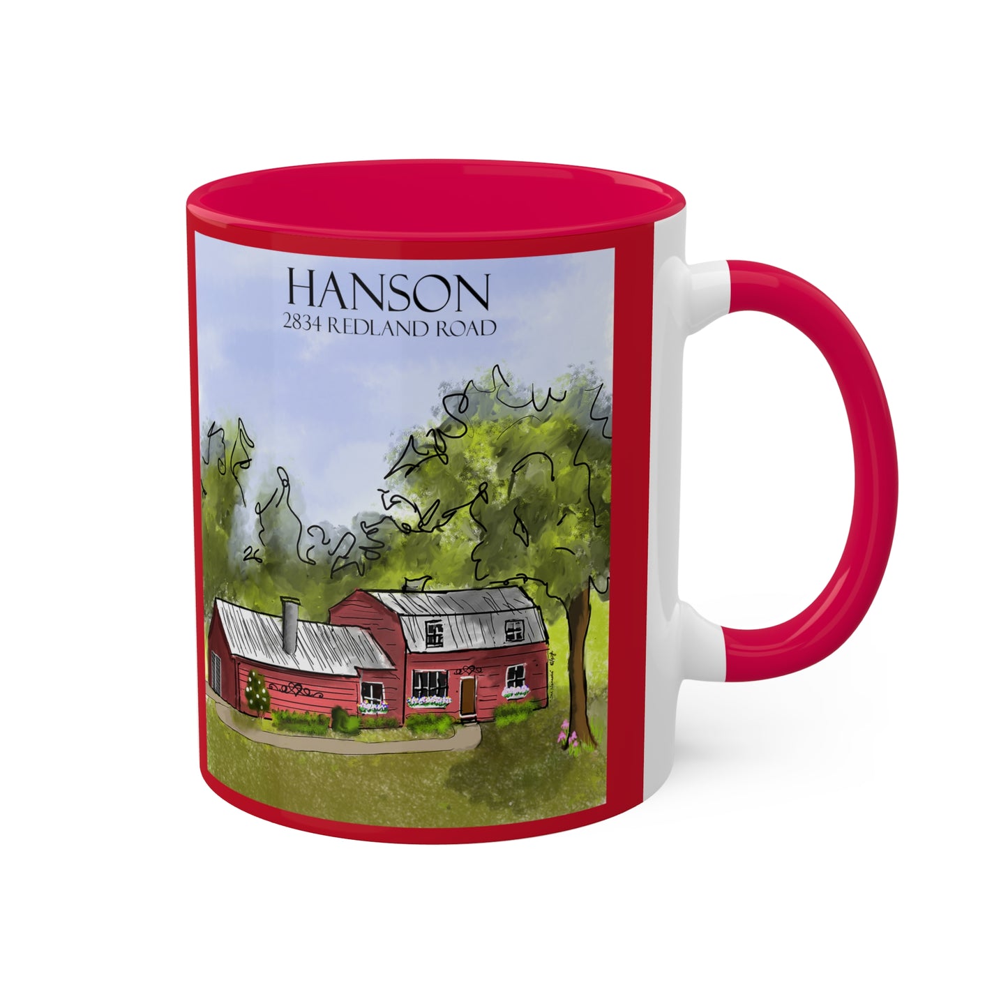 Hanson House Colorful Mugs, 11oz