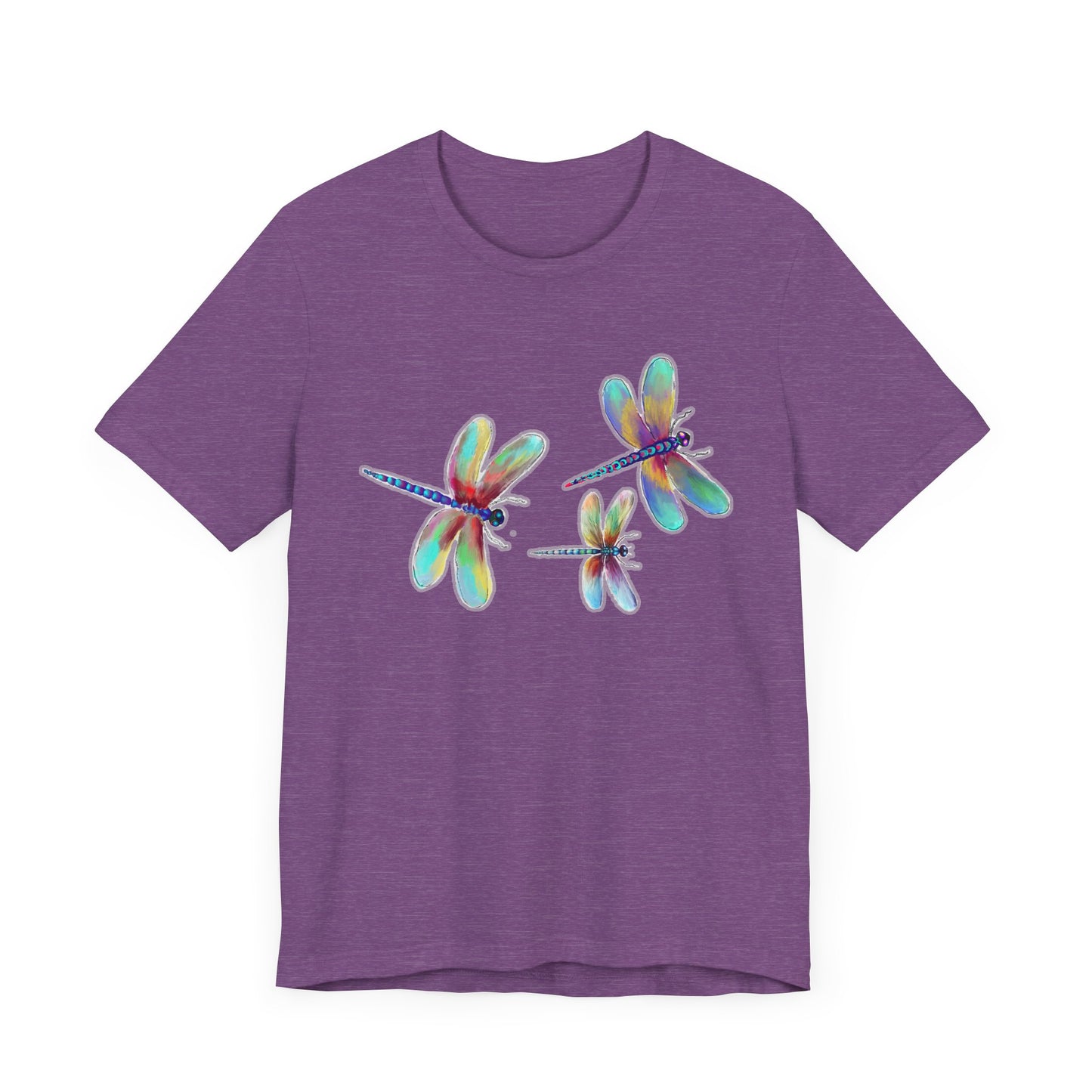 Colorful Dragonflies Unisex Tee - Vibrant Artwork for Nature Lovers
