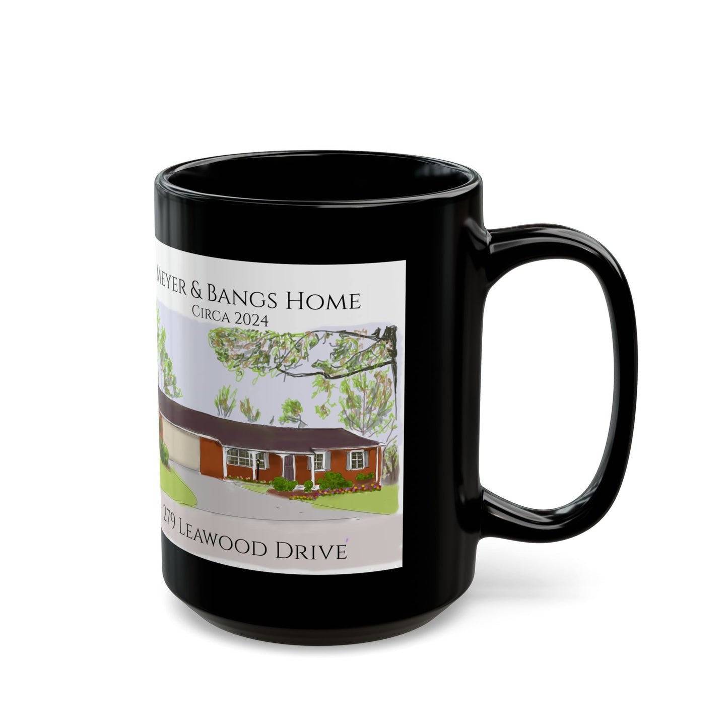 Meyer Bangs Home Black Mug (11oz, 15oz)
