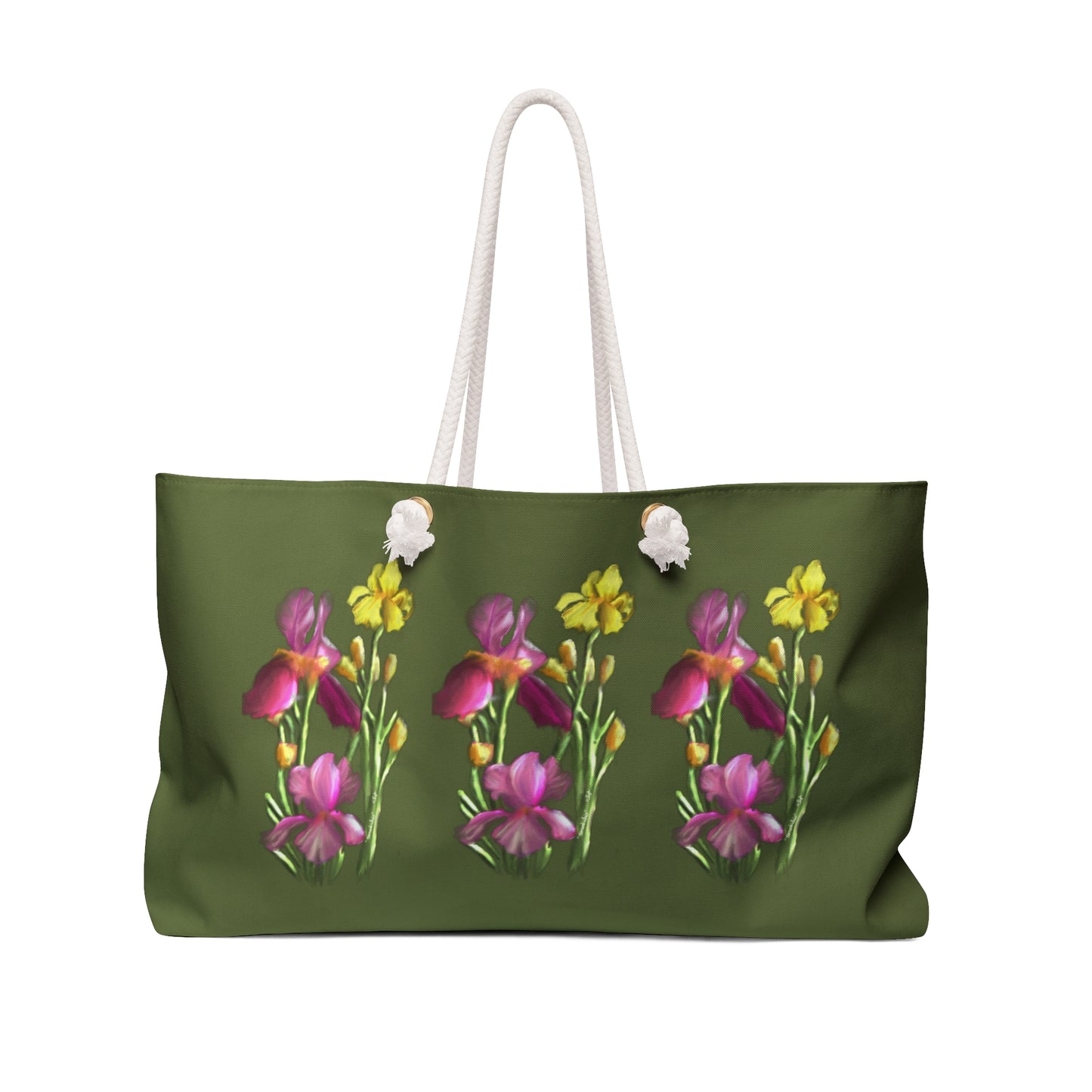 BAGS - Weekender Bag - Hanson's Iris in Green