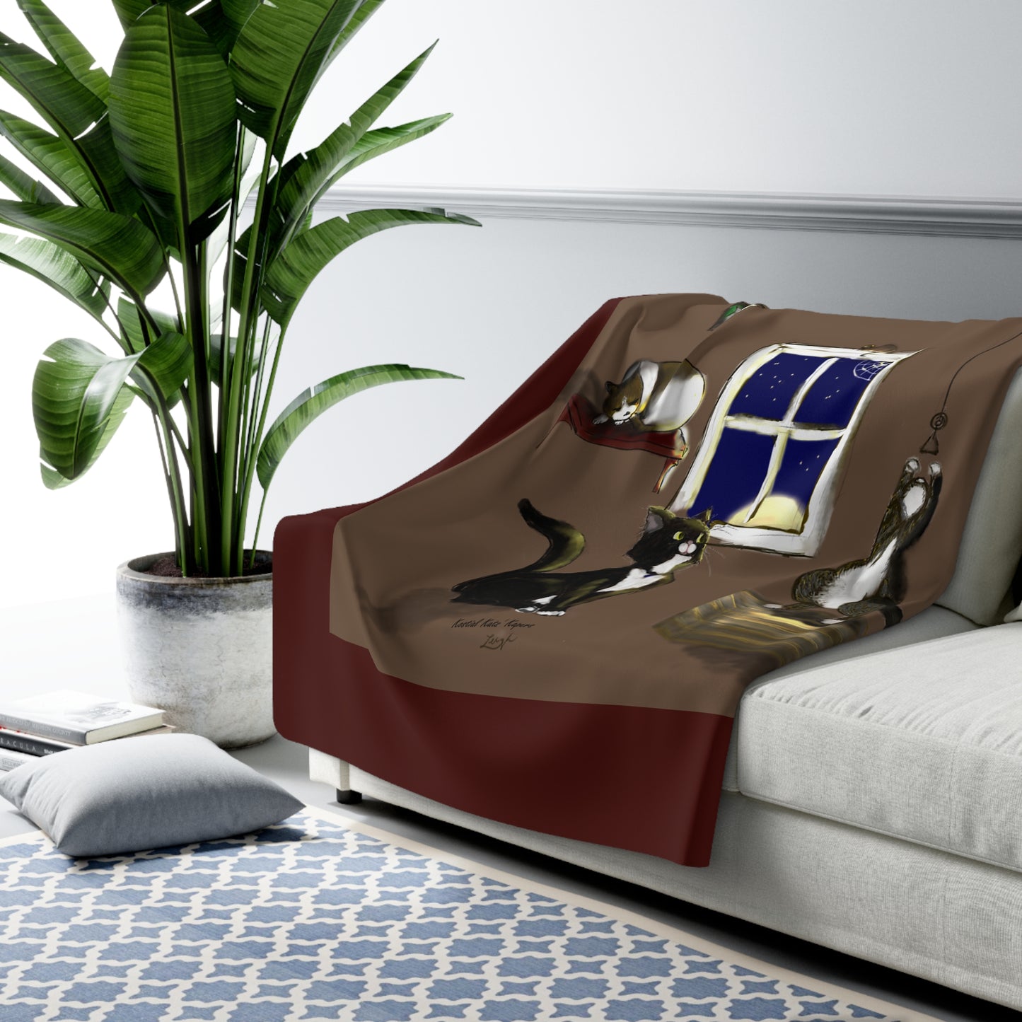 Kostial Kats' Kapers - Sherpa Fleece Blanket