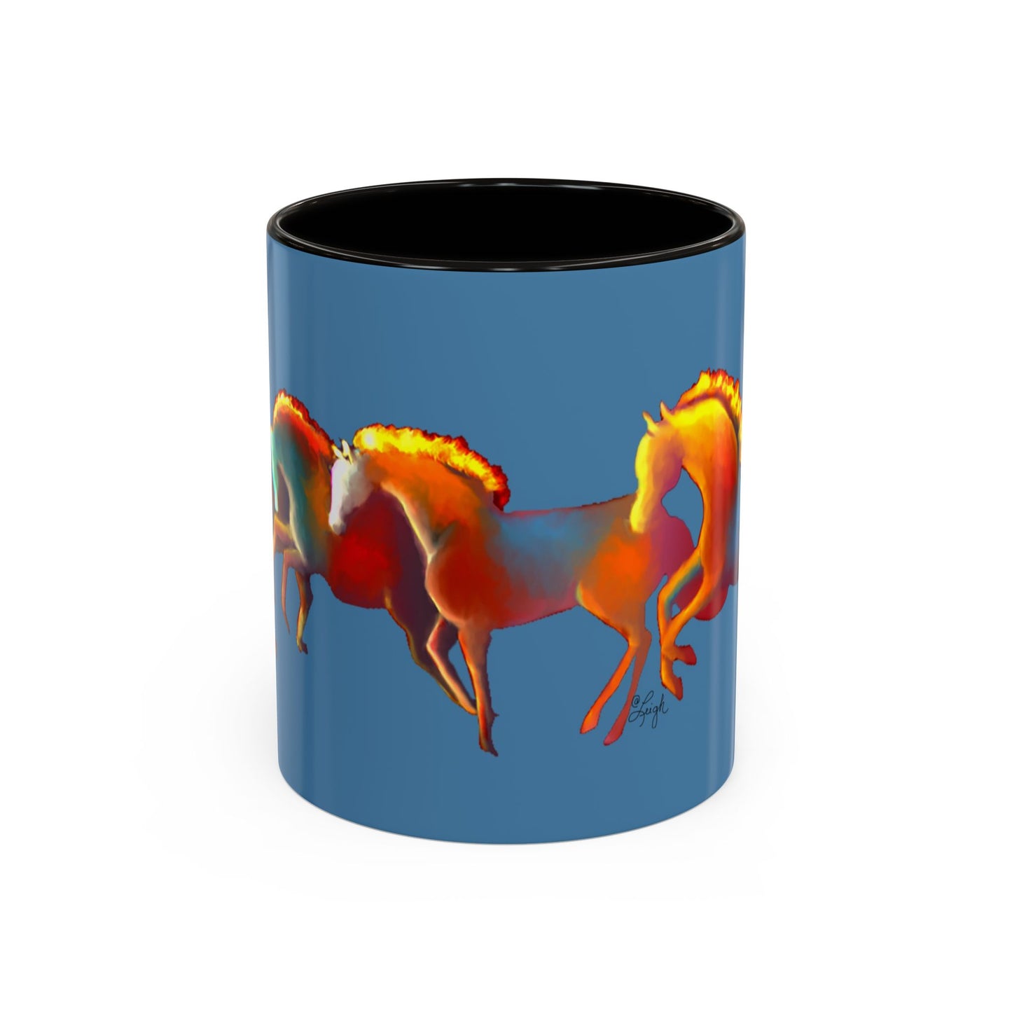 Dawn Treaders of the Southwest Art Mug - Vibrant 11oz & 15oz Coffee Cup for Horse Lovers