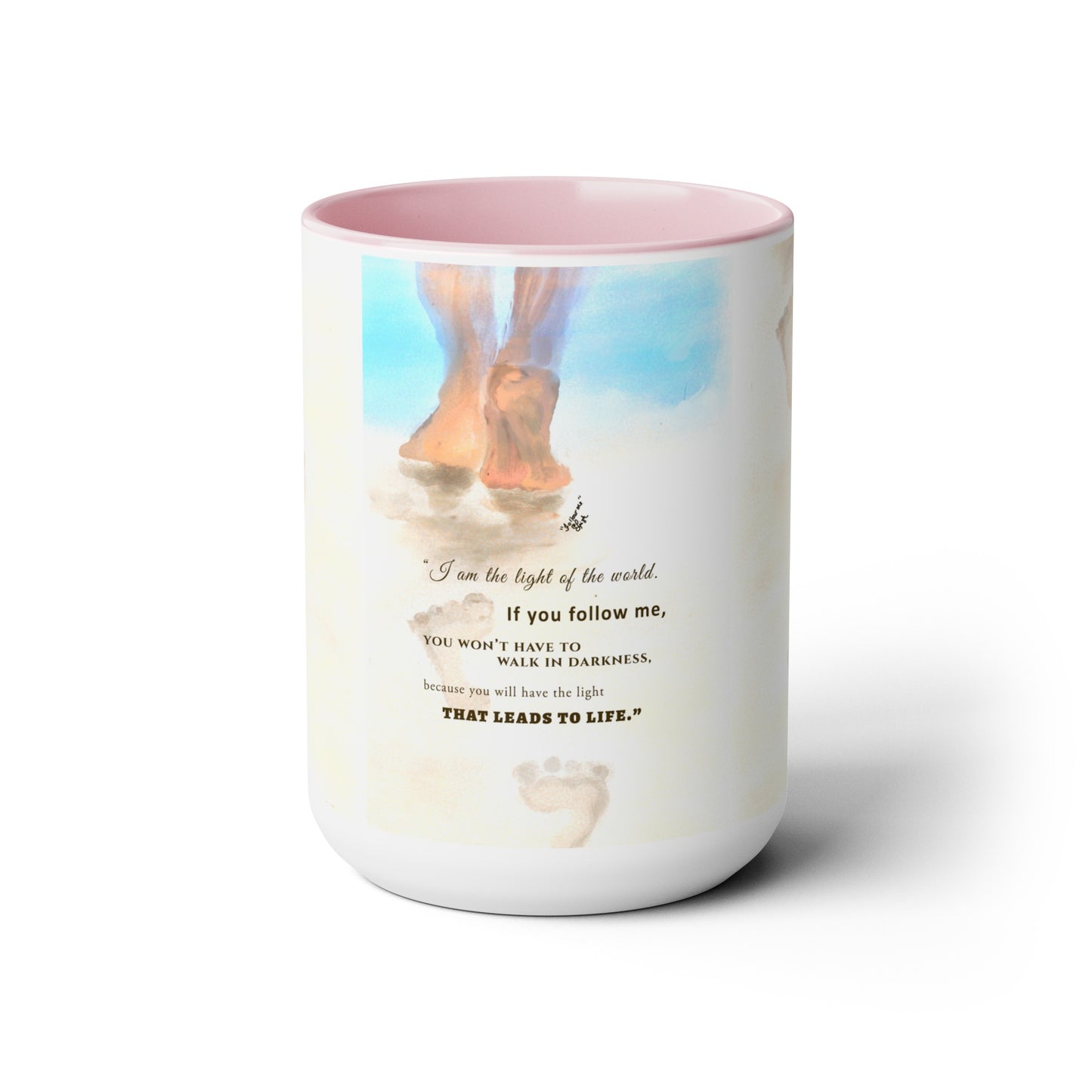 Two-Tone Coffee Mugs, 15oz