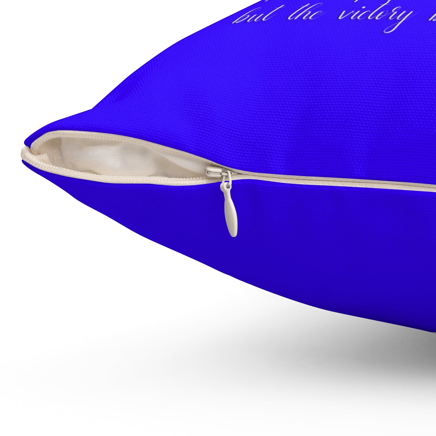 Horse of the Promise - Bright Blue Square Pillow