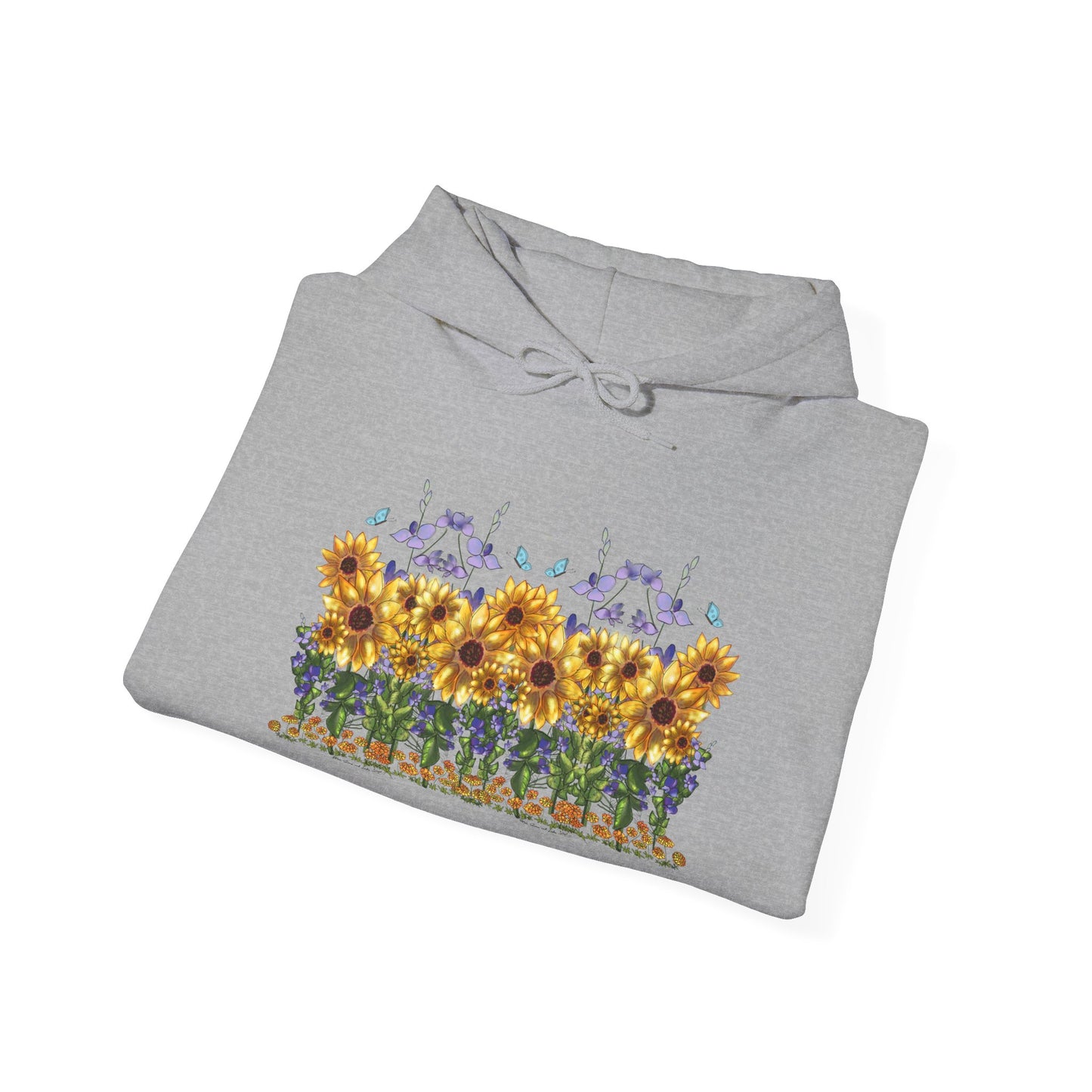 Floral Sunflower Hoodie - Spring Style, Cozy Sweatshirt, Unisex Gift, Nature Lover's Apparel, Perfect for Festivals, Warmth and Comfort