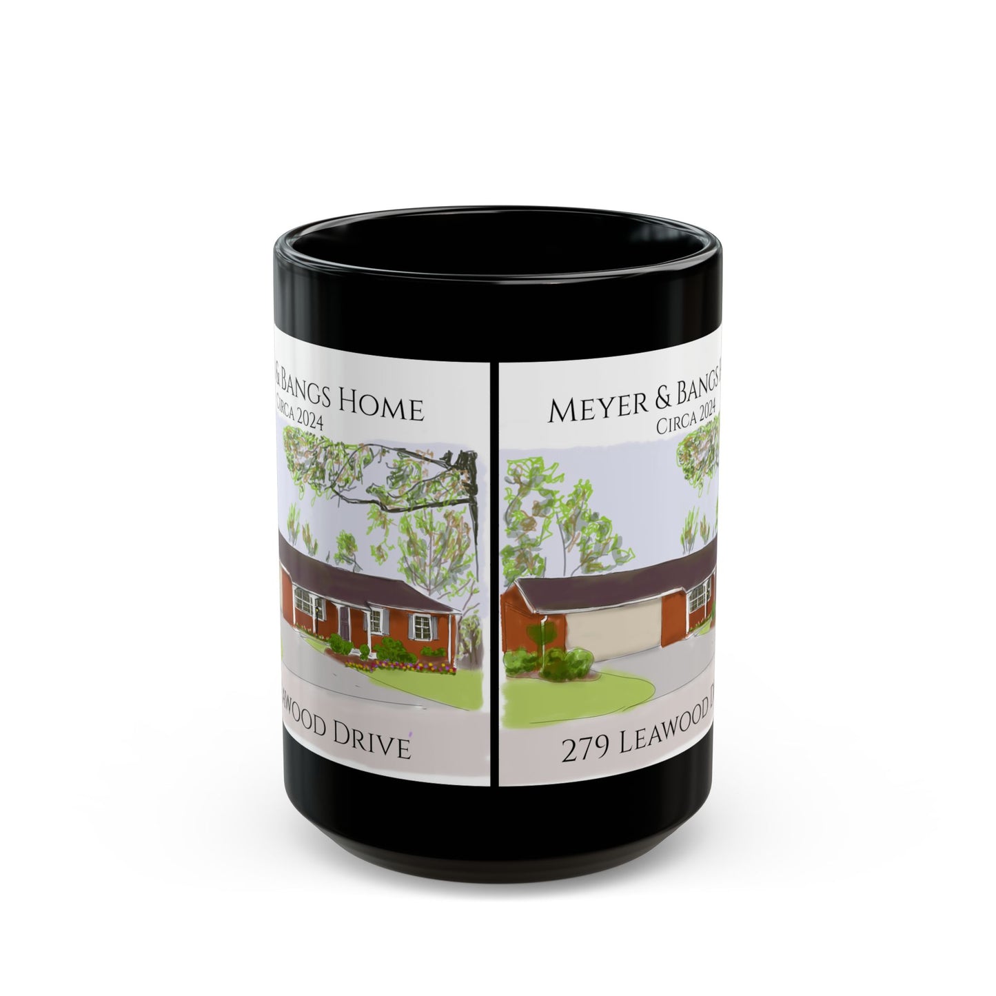 Meyer Bangs Home Black Mug (11oz, 15oz)