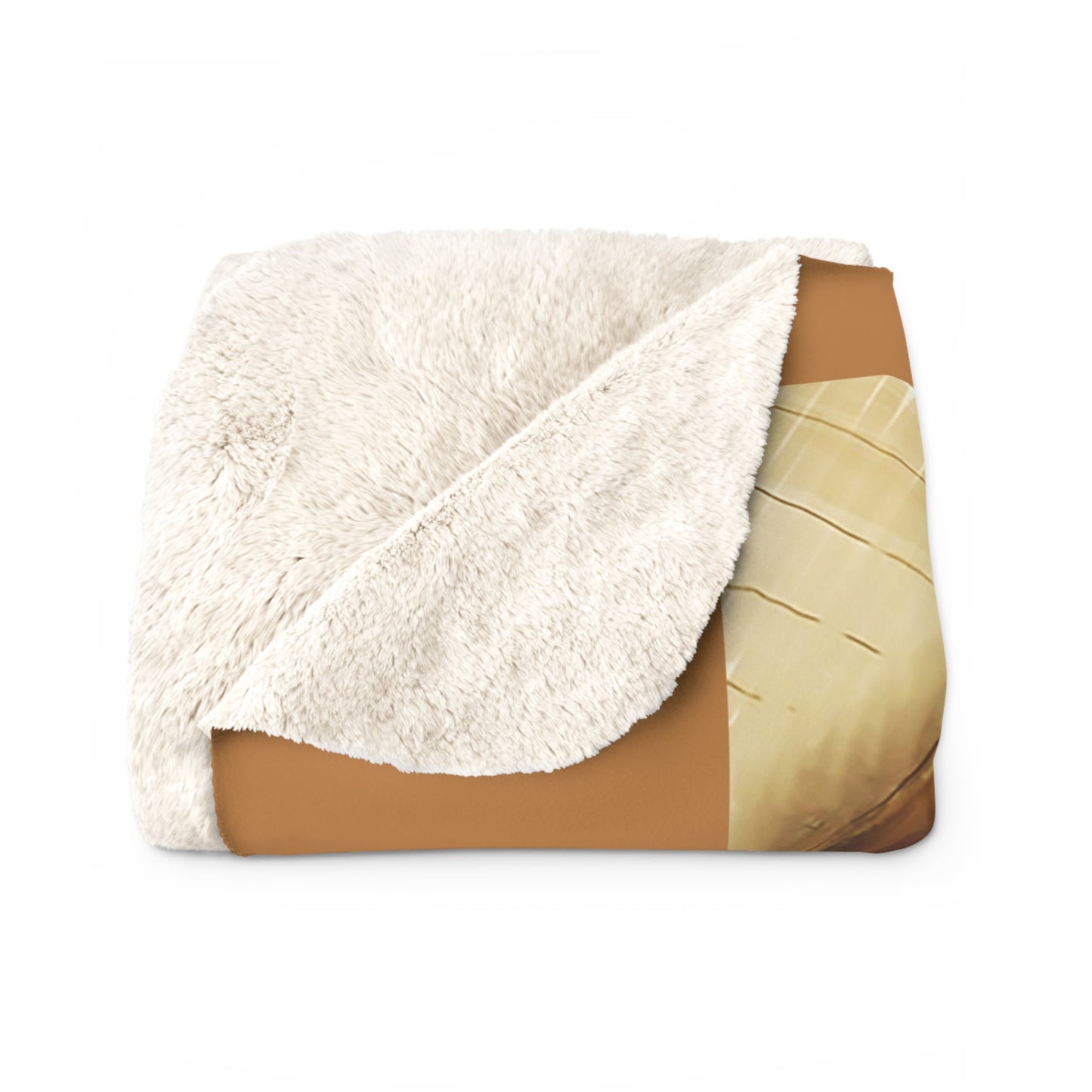 Mare & Foal - light brown - Sherpa Fleece Blanket