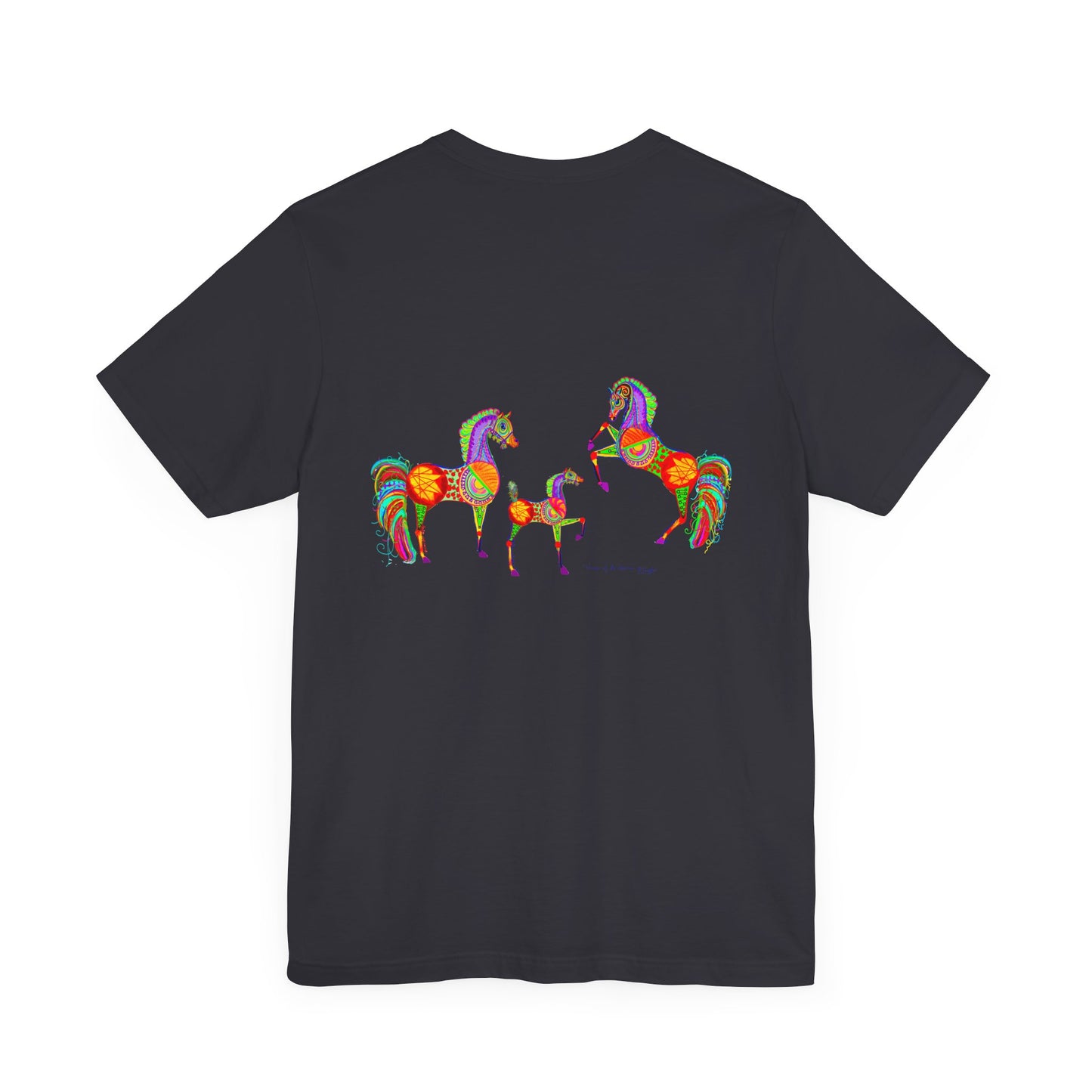 Colorful Horses of the Promise Unisex Tee - Vibrant Equine Artwork for Horse Lovers