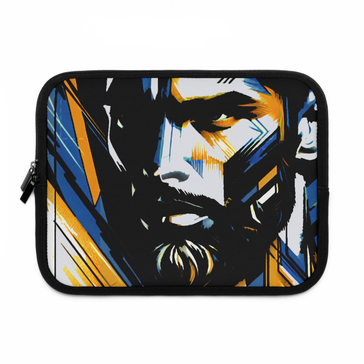 Bold Laptop Sleeve, Personalized Computer Case, Art Print Sleeve, Protective Tech Accessory, Gift for Students, Office Use