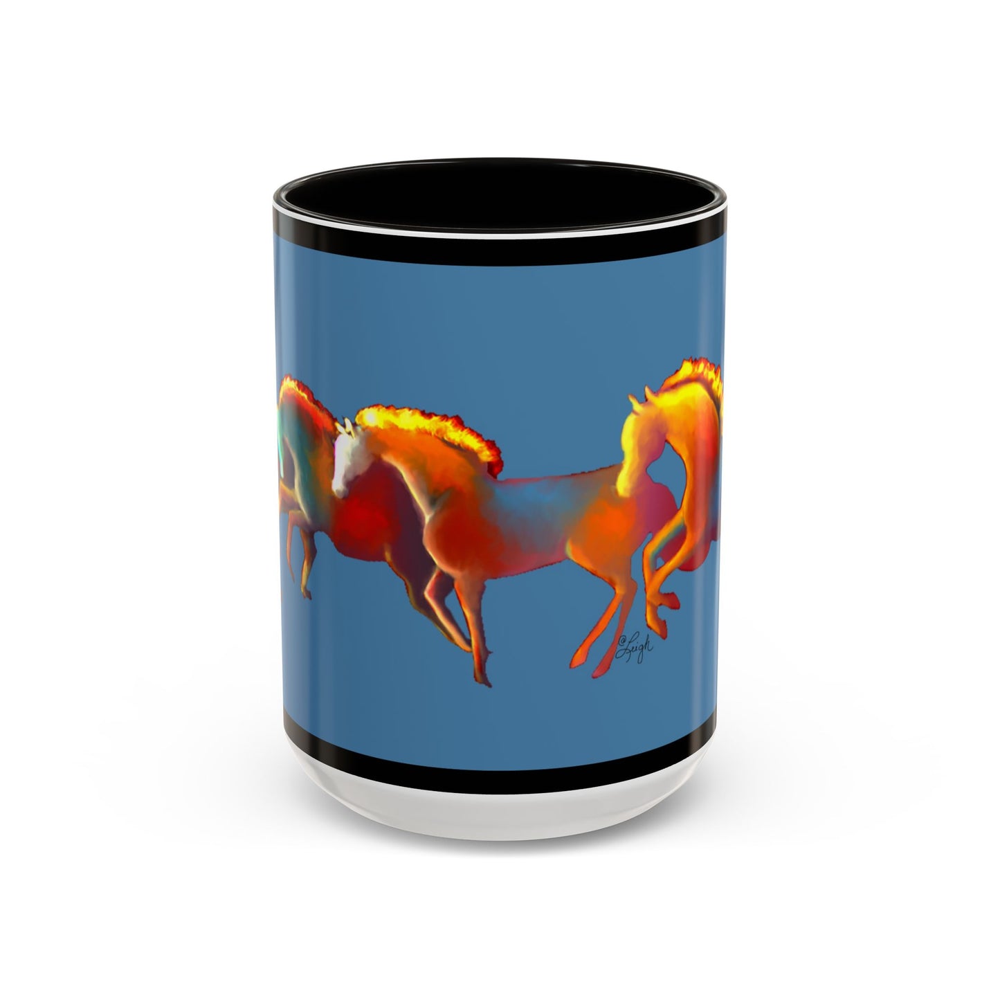 Dawn Treaders of the Southwest Art Mug - Vibrant 11oz & 15oz Coffee Cup for Horse Lovers