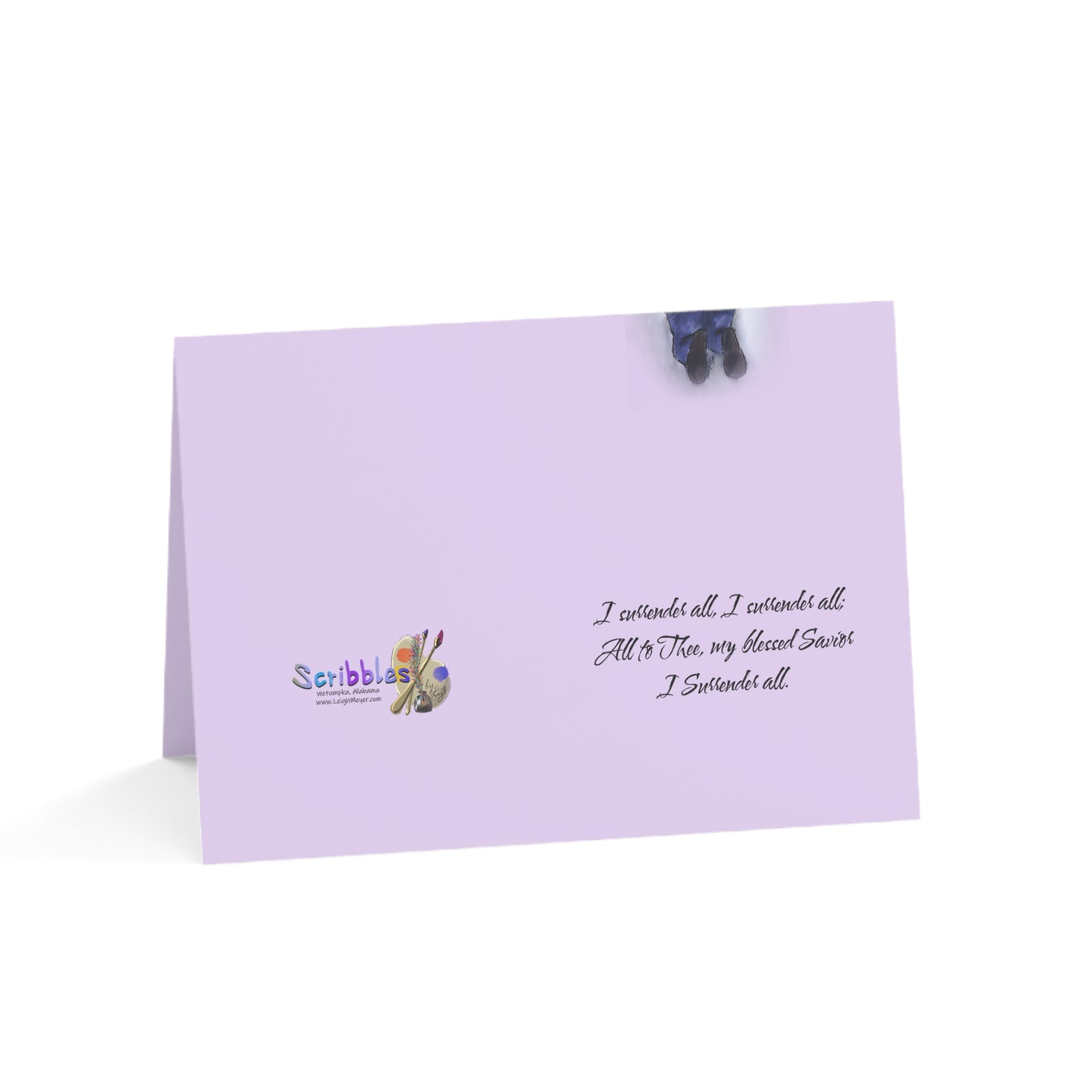I Surrender - Spiritual Greeting Cards – Inspirational Cards for All Occasions, Encouragement, Love, Thank You, Sympathy, 1-50 Packs