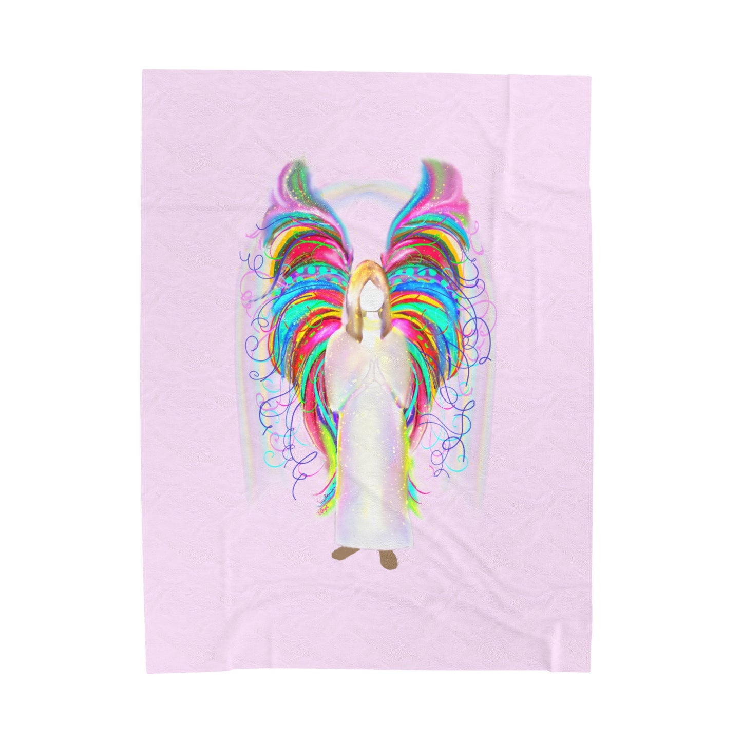 Wing and a Prayer Velveteen Plush Blanket