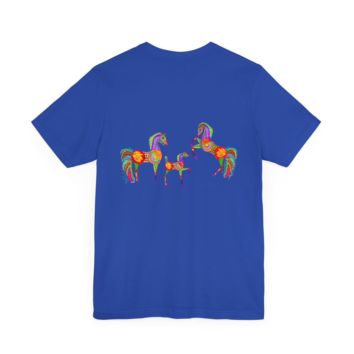 Colorful Horses of the Promise Unisex Tee - Vibrant Equine Artwork for Horse Lovers