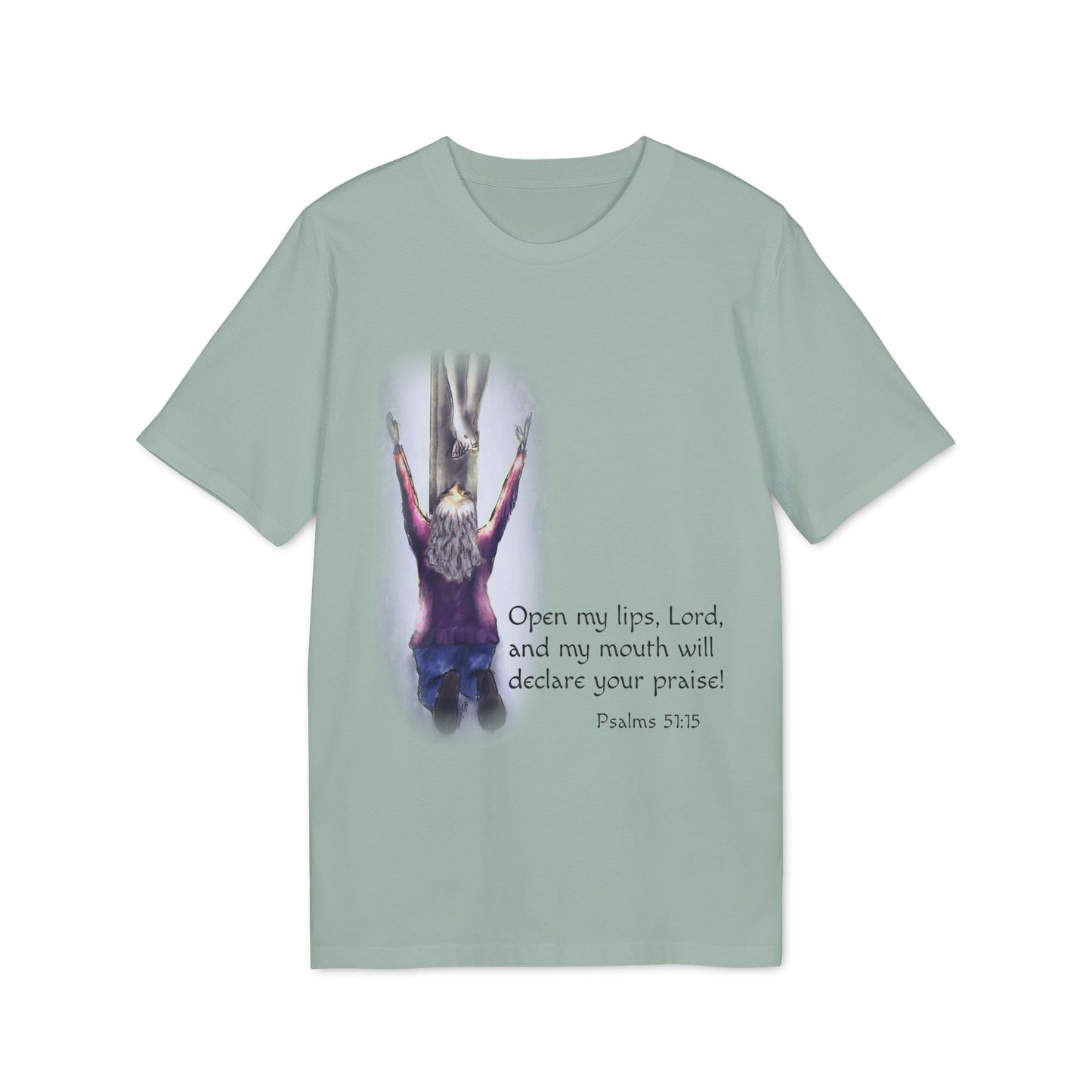 Only You, Jesus - Inspirational Prayer T-Shirt, Christian Tee, Faith-Based Clothing, Psalm 51:15, Religious Gift, Unisex Spiritual Wear