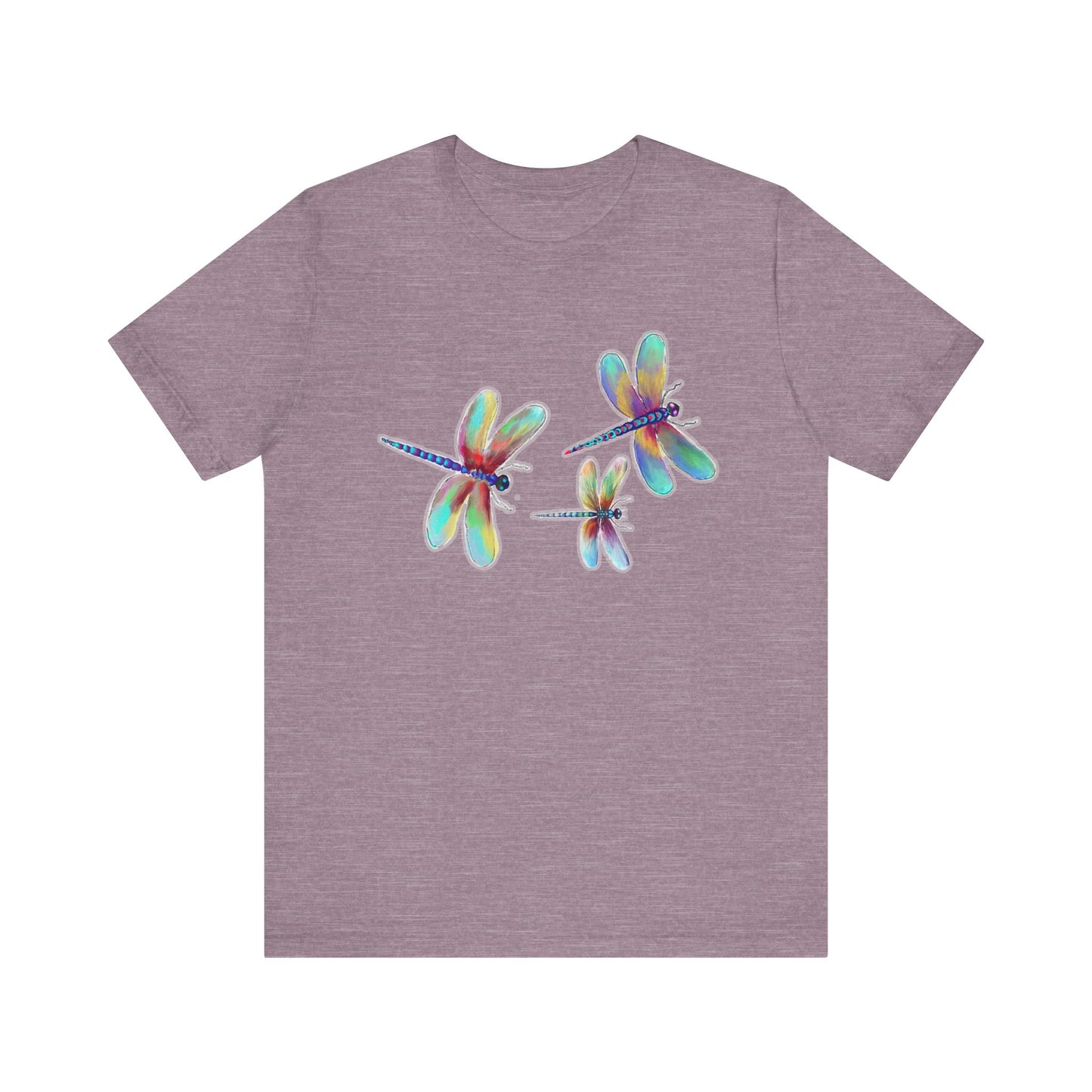 Colorful Dragonflies Unisex Tee - Vibrant Artwork for Nature Lovers