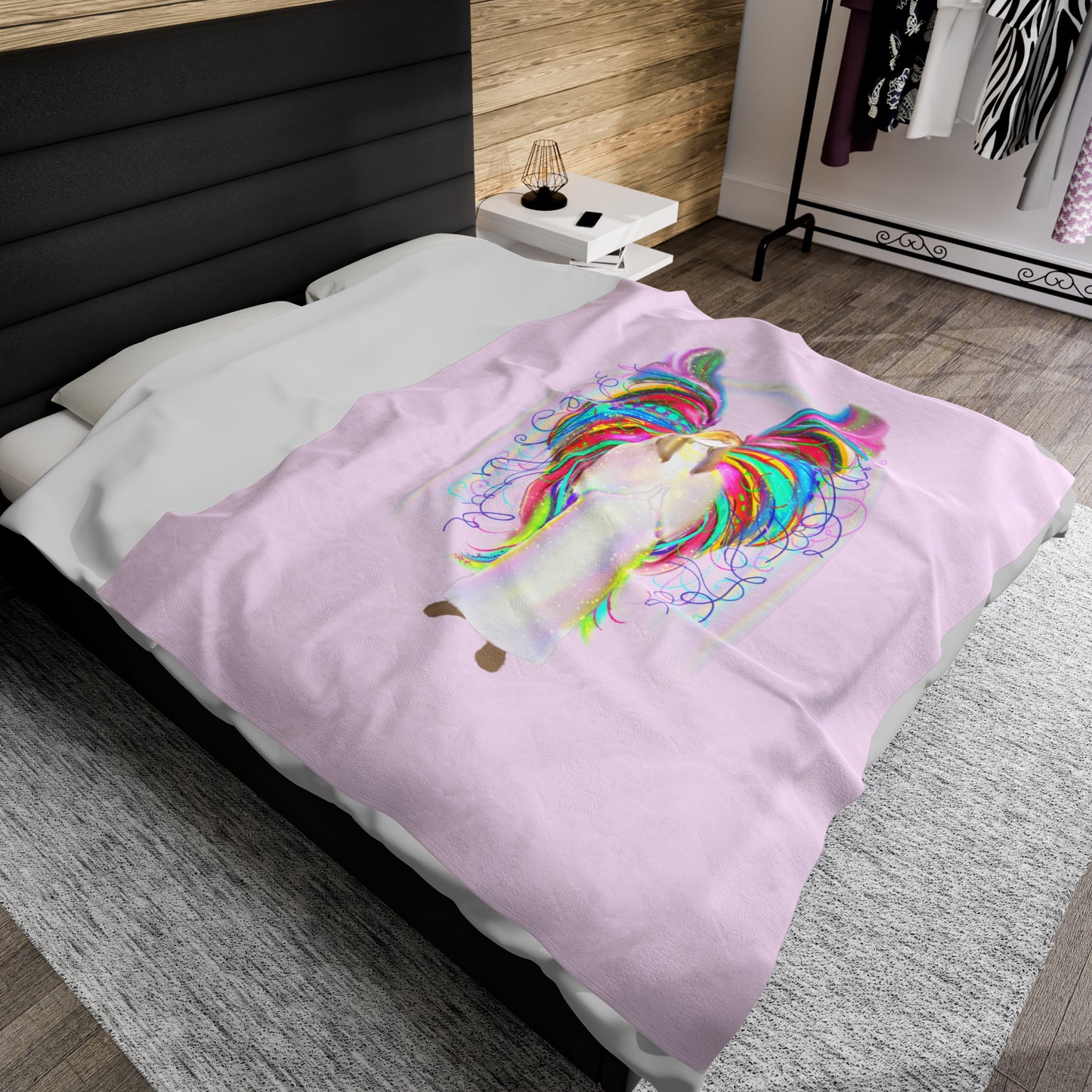 Wing and a Prayer Velveteen Plush Blanket