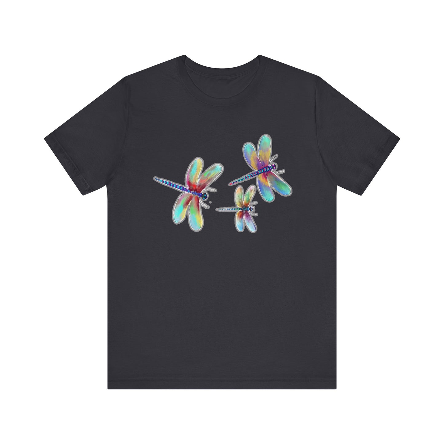 Colorful Dragonflies Unisex Tee - Vibrant Artwork for Nature Lovers