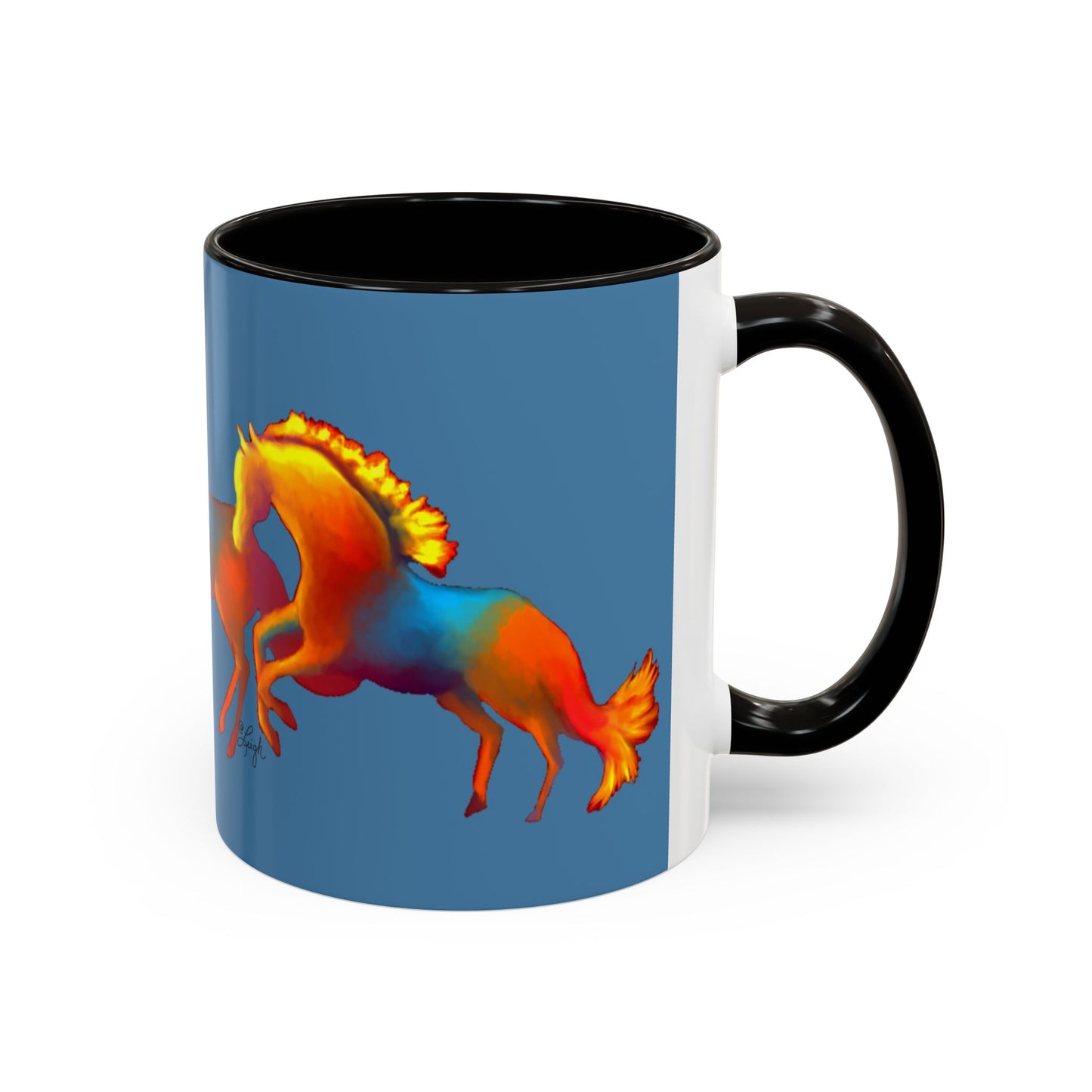 Dawn Treaders of the Southwest Art Mug - Vibrant 11oz & 15oz Coffee Cup for Horse Lovers