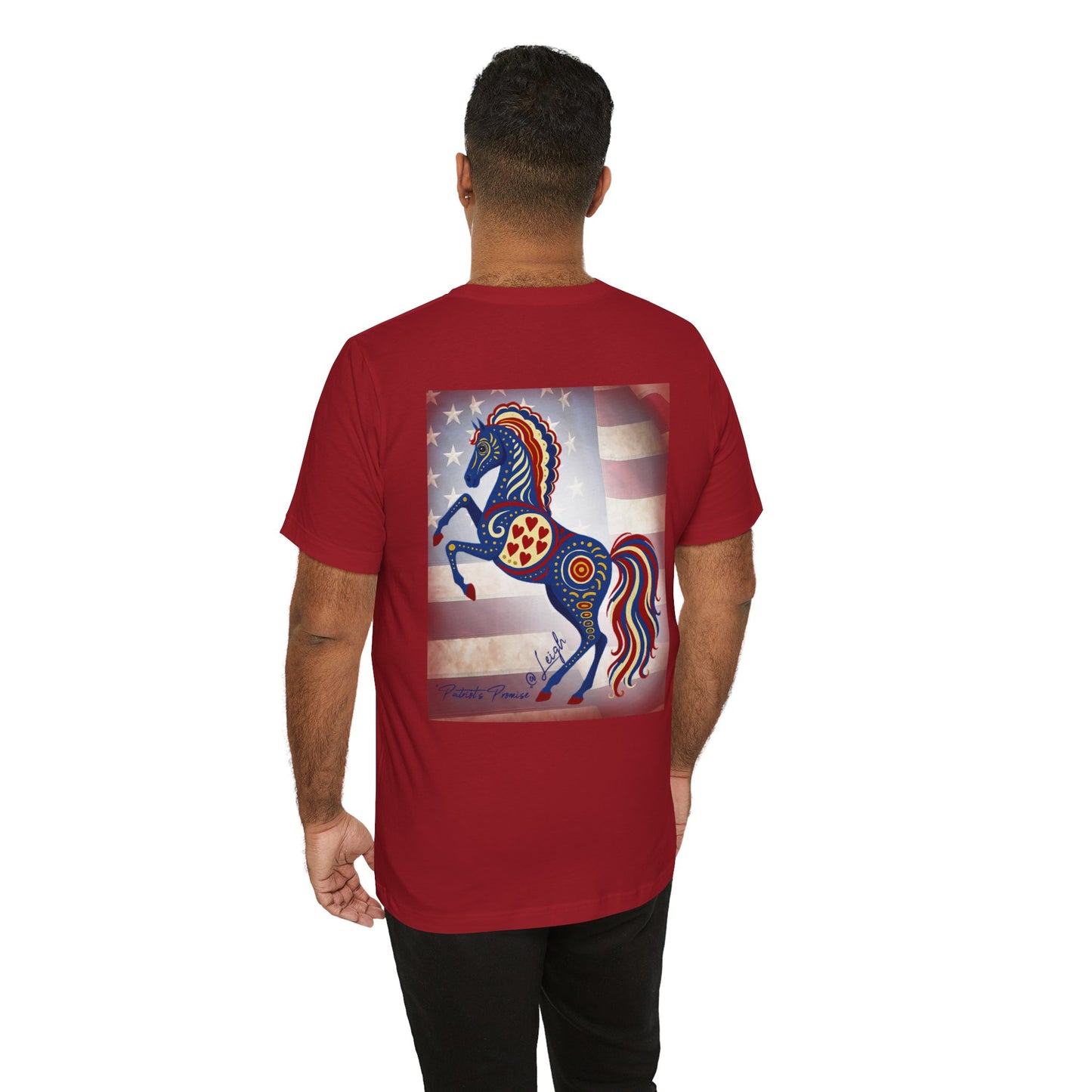 USA Patriot's Horse Tee, Unisex Equestrian Gift, Nature Lover Apparel, Vintage Style T-Shirt
