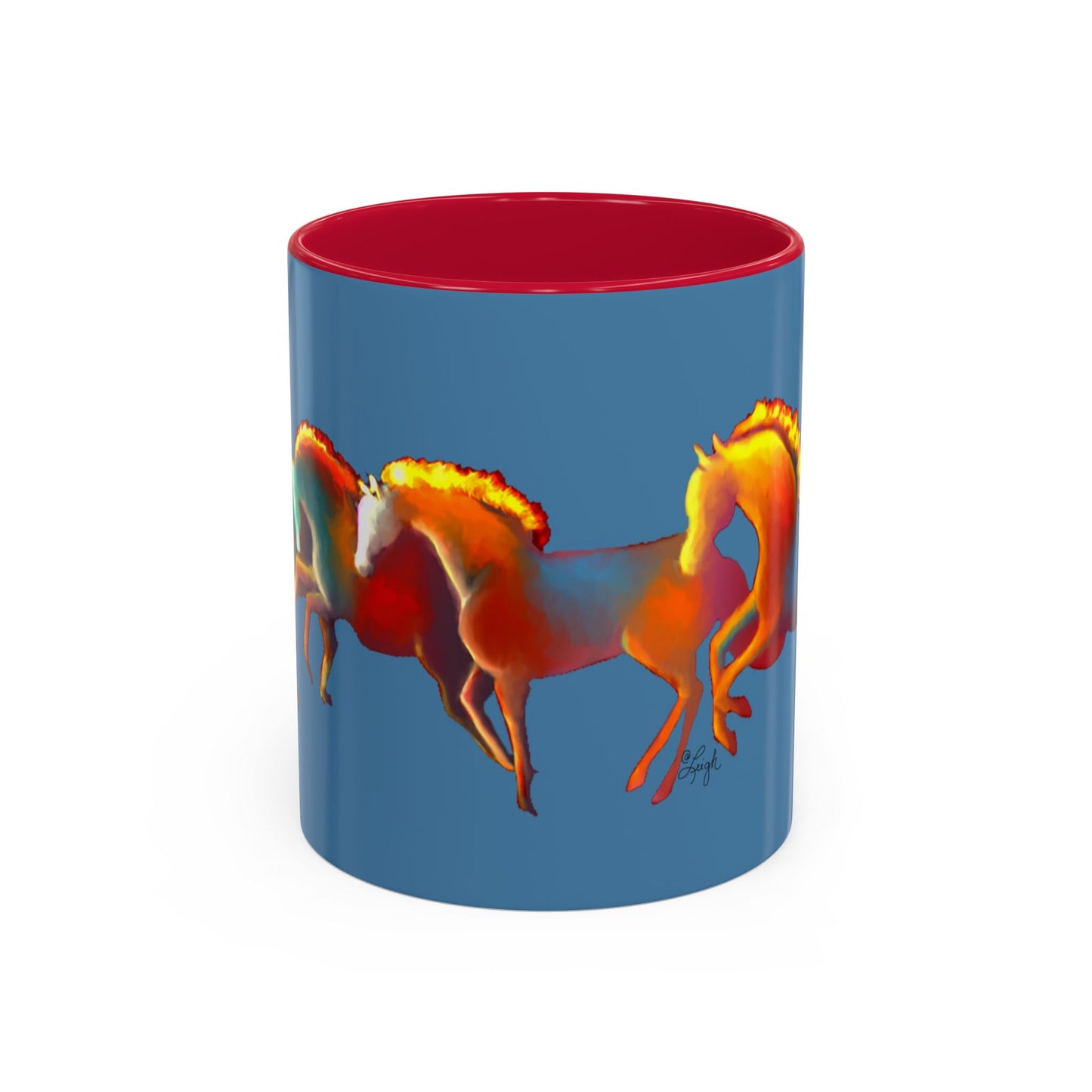 Dawn Treaders of the Southwest Art Mug - Vibrant 11oz & 15oz Coffee Cup for Horse Lovers