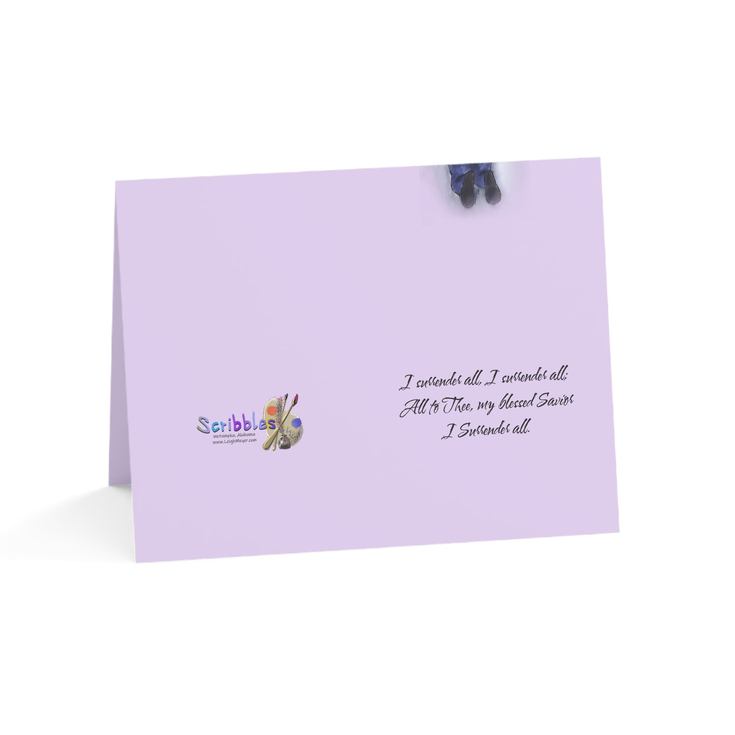 I Surrender - Spiritual Greeting Cards – Inspirational Cards for All Occasions, Encouragement, Love, Thank You, Sympathy, 1-50 Packs