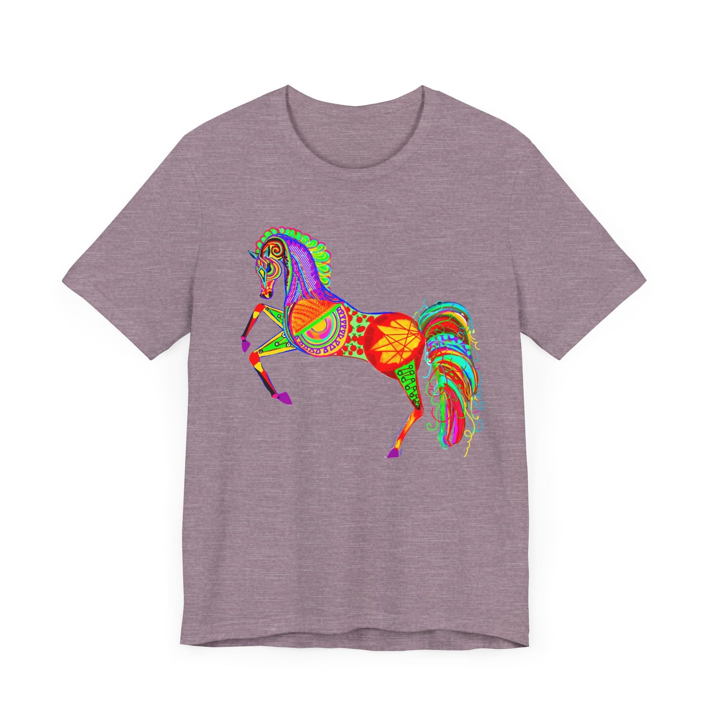 Colorful Horses of the Promise Unisex Tee - Vibrant Equine Artwork for Horse Lovers