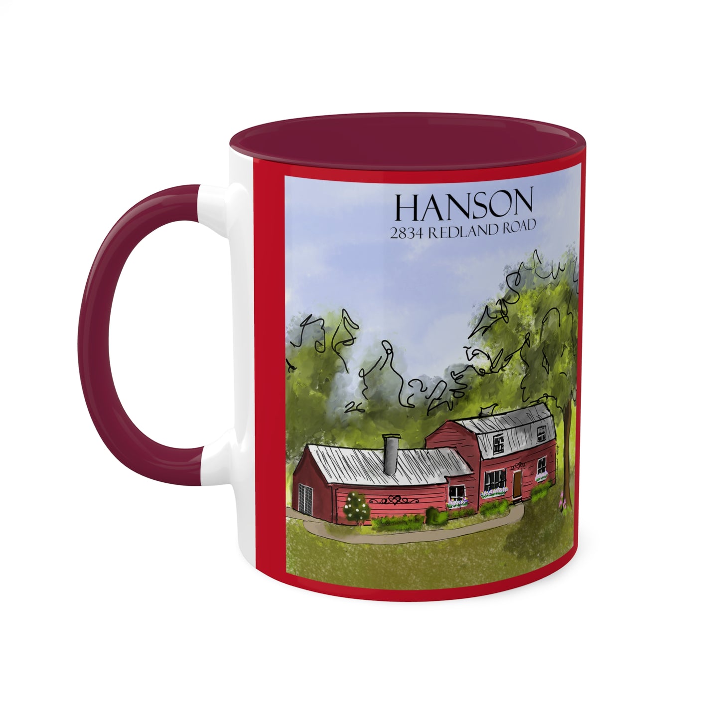 Hanson House Colorful Mugs, 11oz