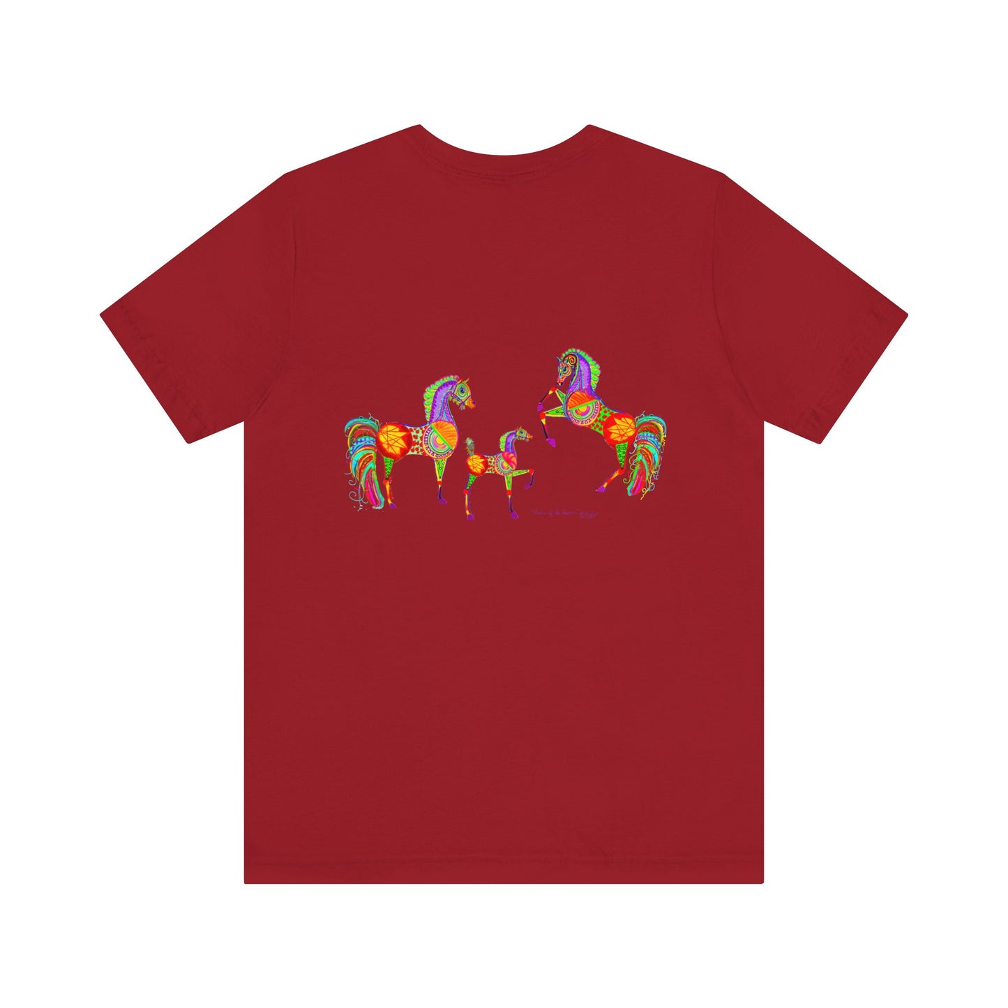 Colorful Horses of the Promise Unisex Tee - Vibrant Equine Artwork for Horse Lovers