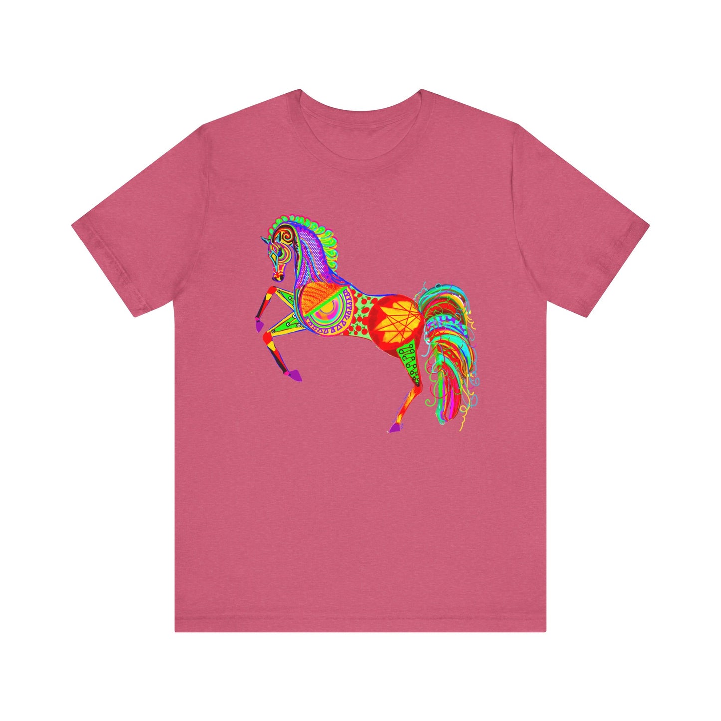 Colorful Horses of the Promise Unisex Tee - Vibrant Equine Artwork for Horse Lovers