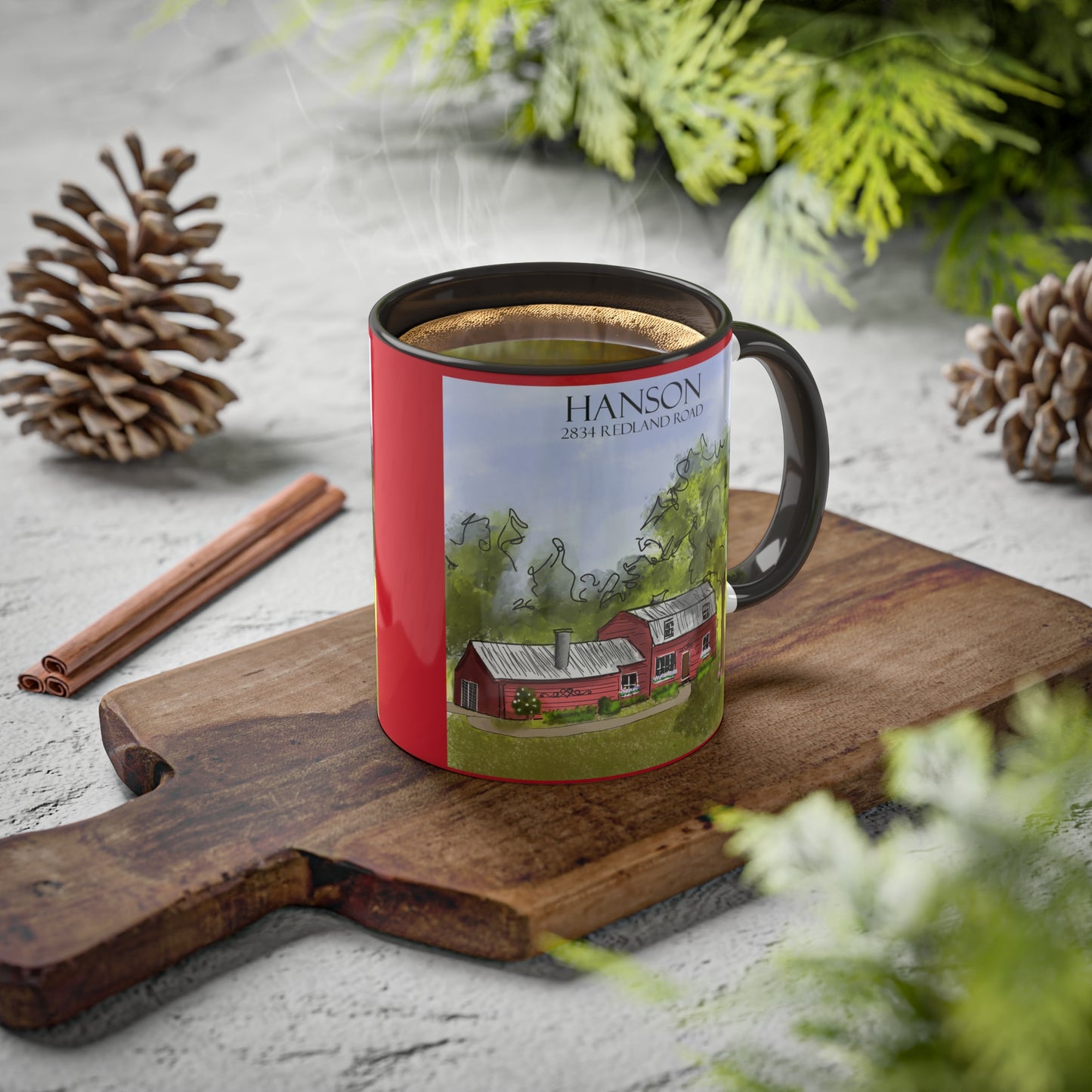 Hanson House Colorful Mugs, 11oz