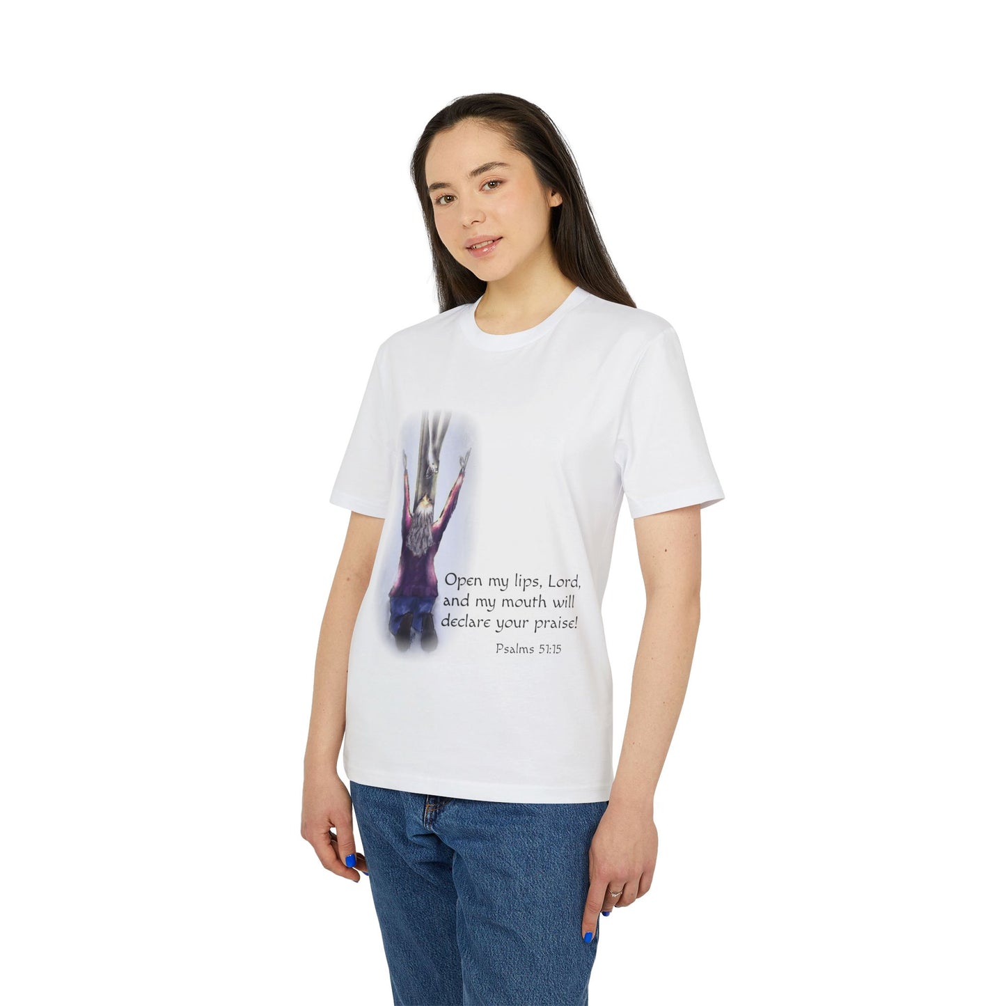 Only You, Jesus - Inspirational Prayer T-Shirt, Christian Tee, Faith-Based Clothing, Psalm 51:15, Religious Gift, Unisex Spiritual Wear