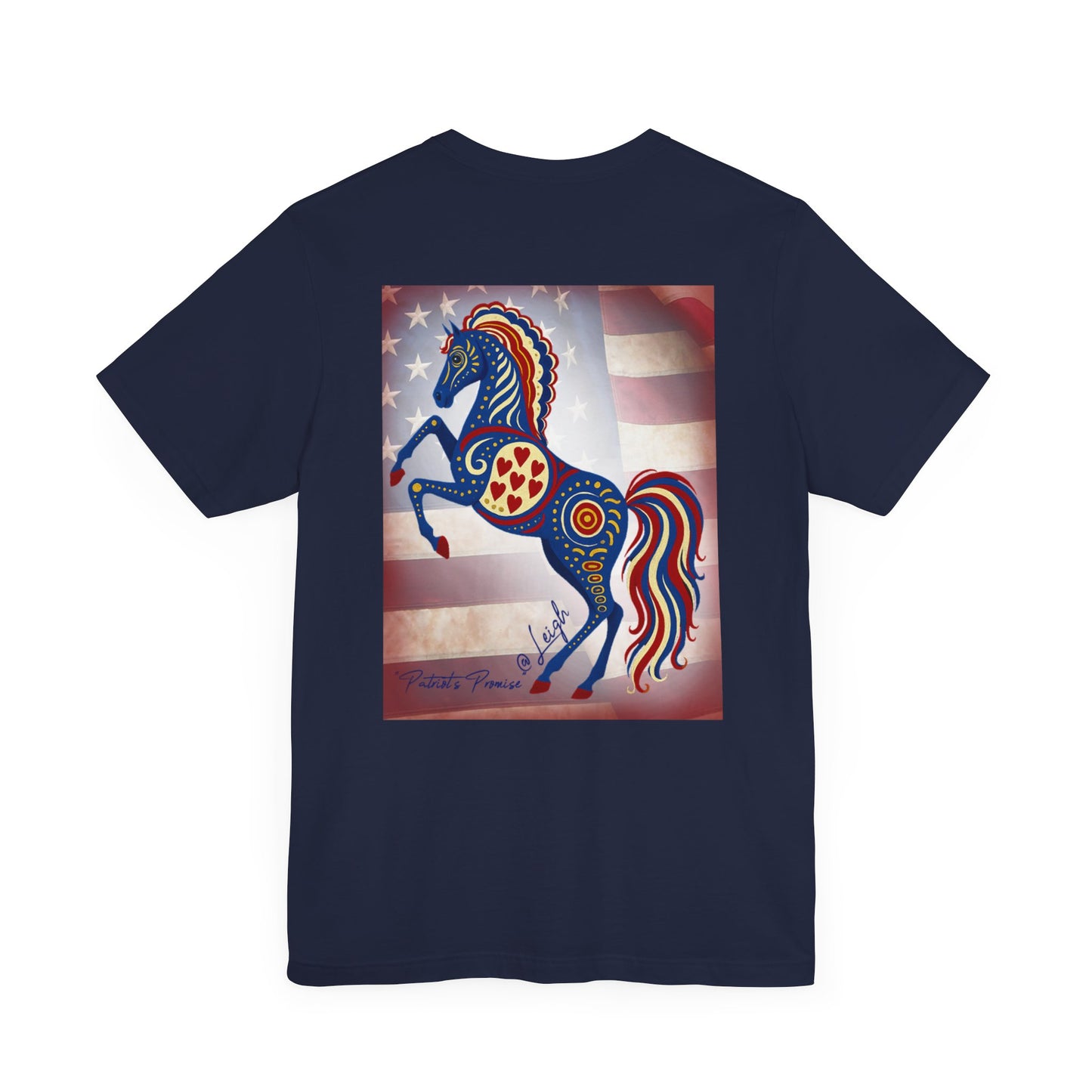USA Patriot's Horse Tee, Unisex Equestrian Gift, Nature Lover Apparel, Vintage Style T-Shirt