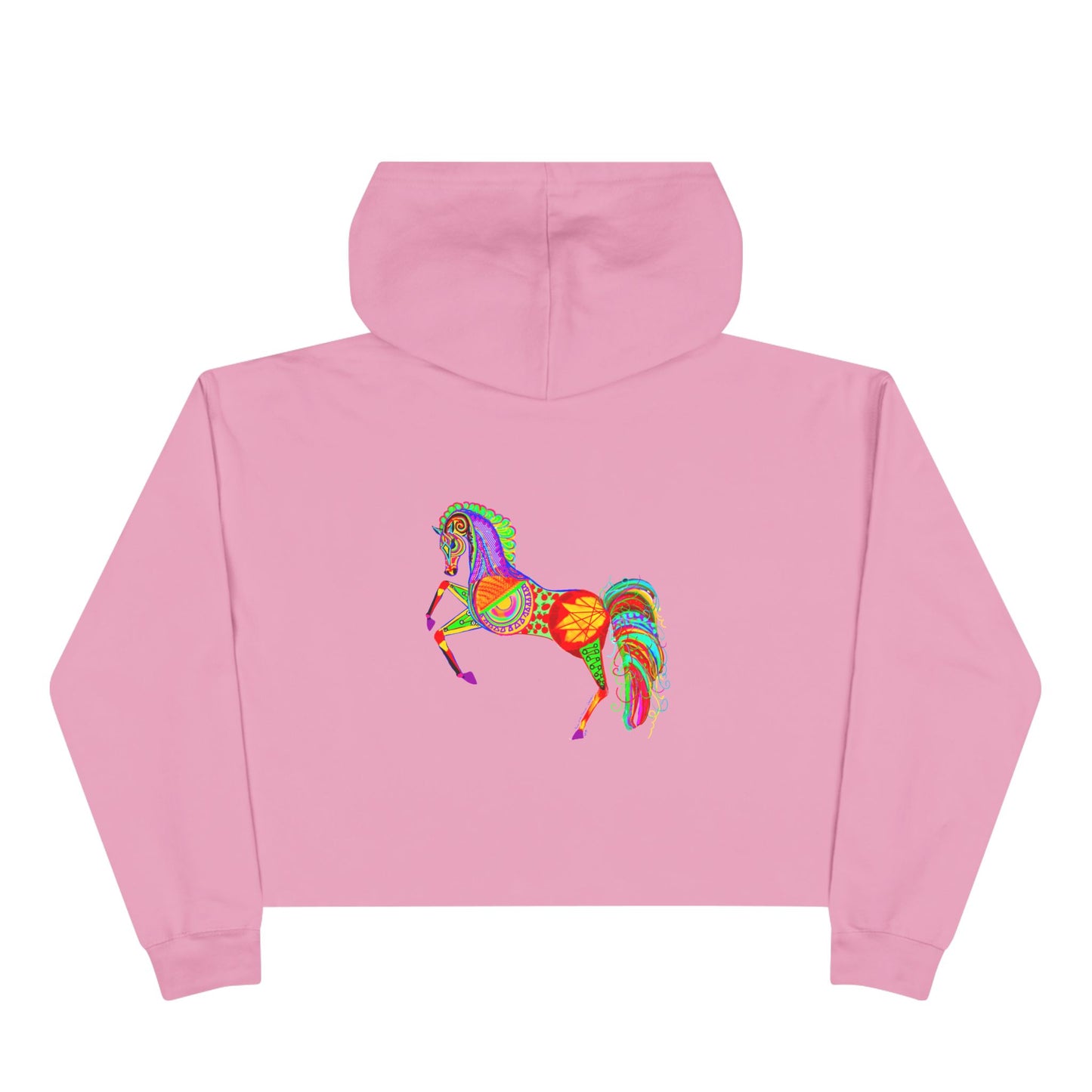 Horse of the Promise in Lilac Crop Hoodie – Boho Chic for Animal Lovers