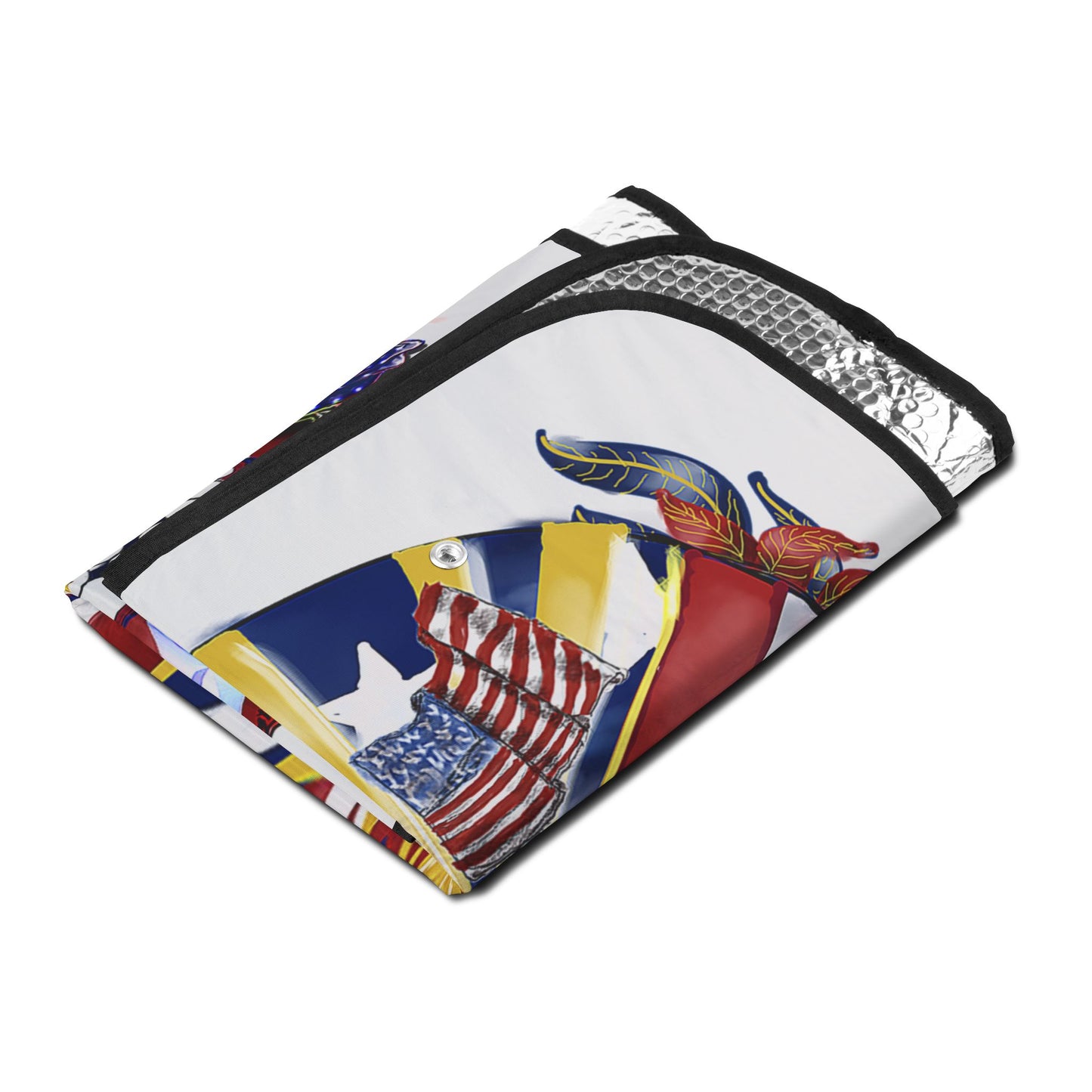 4th of July Skull Design Car Sun Shades - Fun & Functional UV Protection