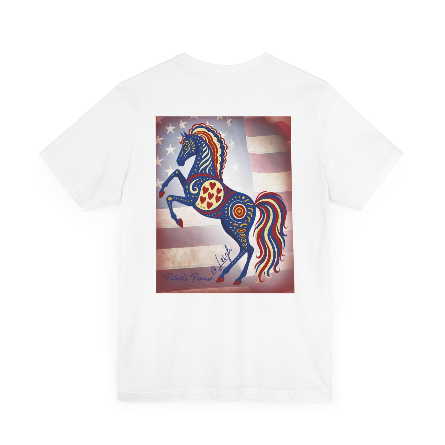 USA Patriot's Horse Tee, Unisex Equestrian Gift, Nature Lover Apparel, Vintage Style T-Shirt