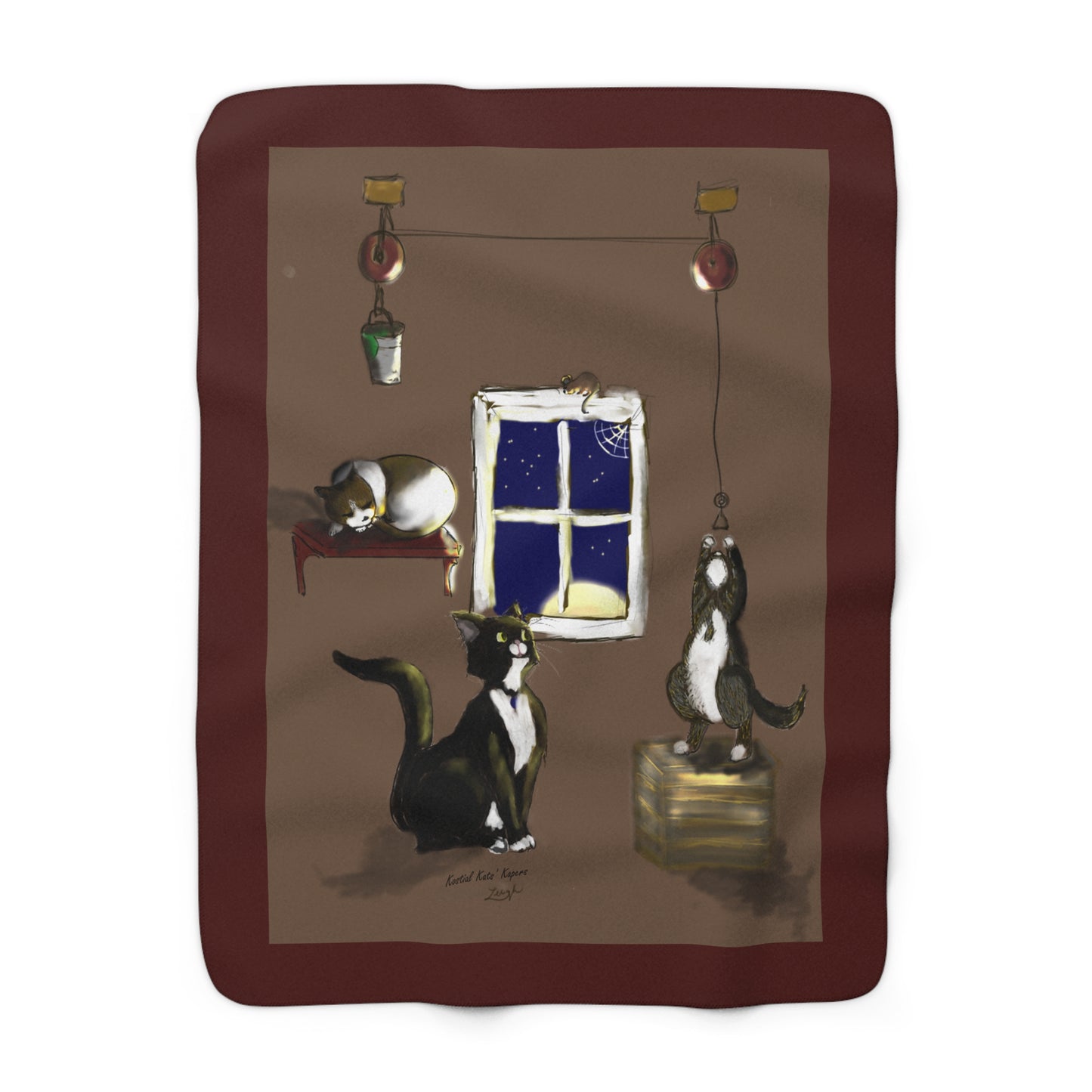 Kostial Kats' Kapers - Sherpa Fleece Blanket