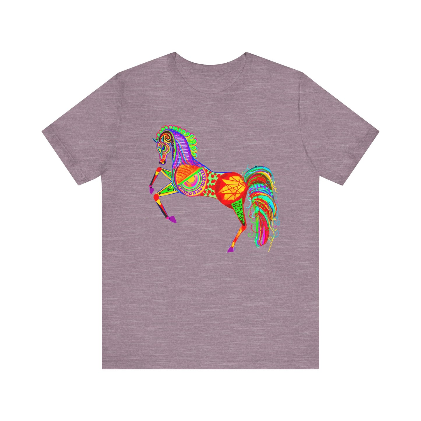 Colorful Horses of the Promise Unisex Tee - Vibrant Equine Artwork for Horse Lovers