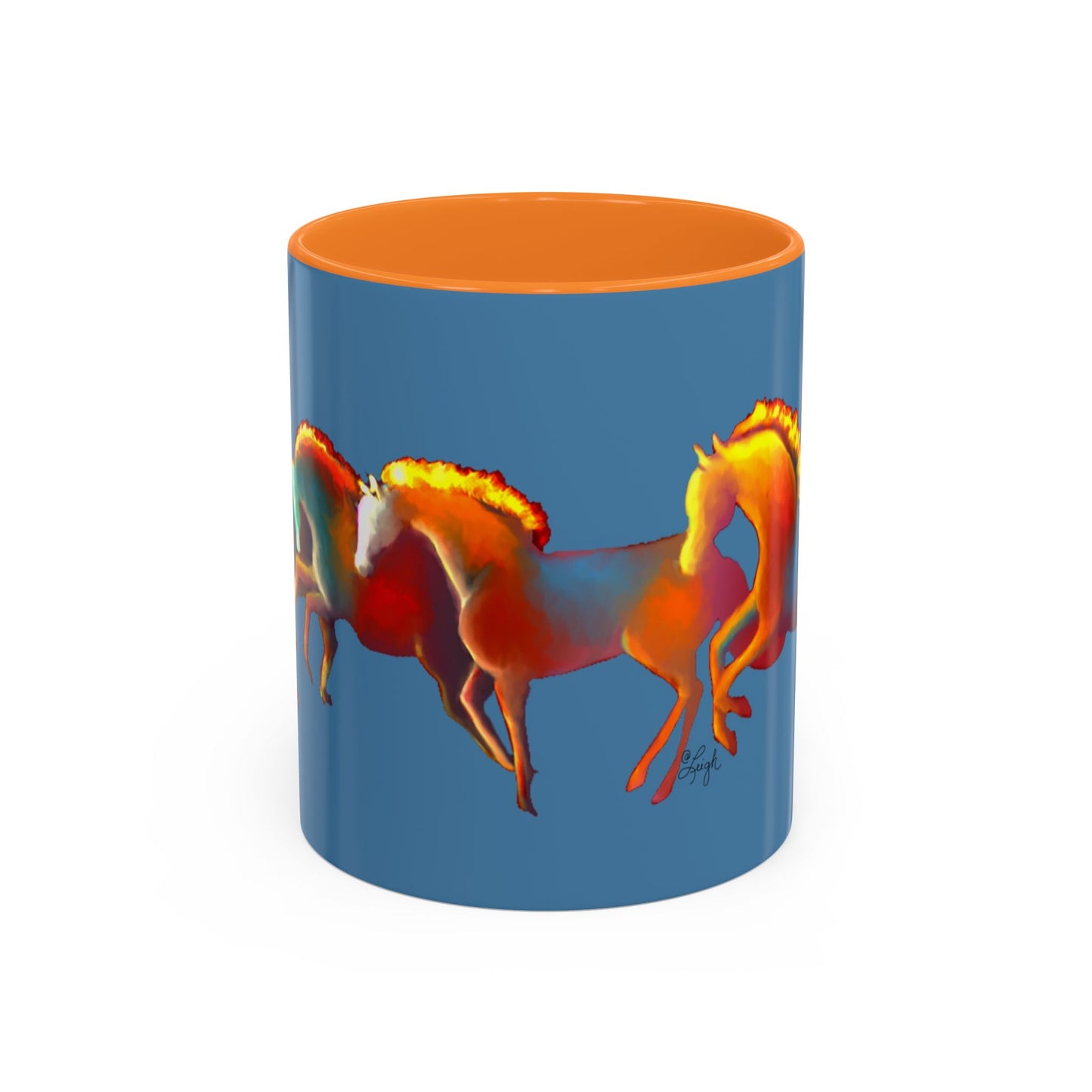 Dawn Treaders of the Southwest Art Mug - Vibrant 11oz & 15oz Coffee Cup for Horse Lovers