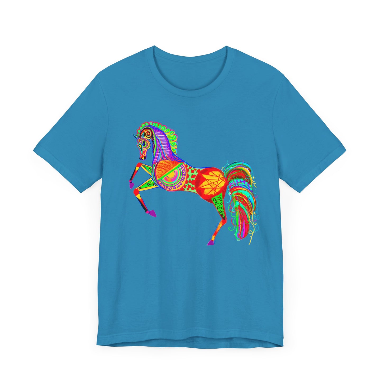 Colorful Horses of the Promise Unisex Tee - Vibrant Equine Artwork for Horse Lovers