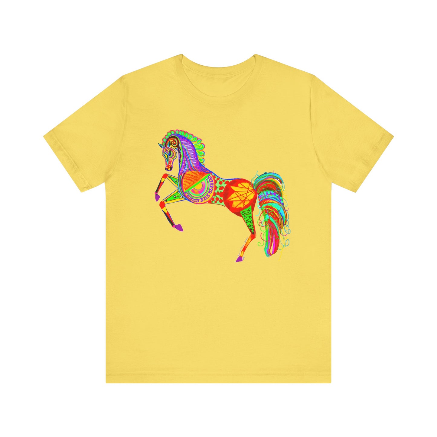 Colorful Horses of the Promise Unisex Tee - Vibrant Equine Artwork for Horse Lovers